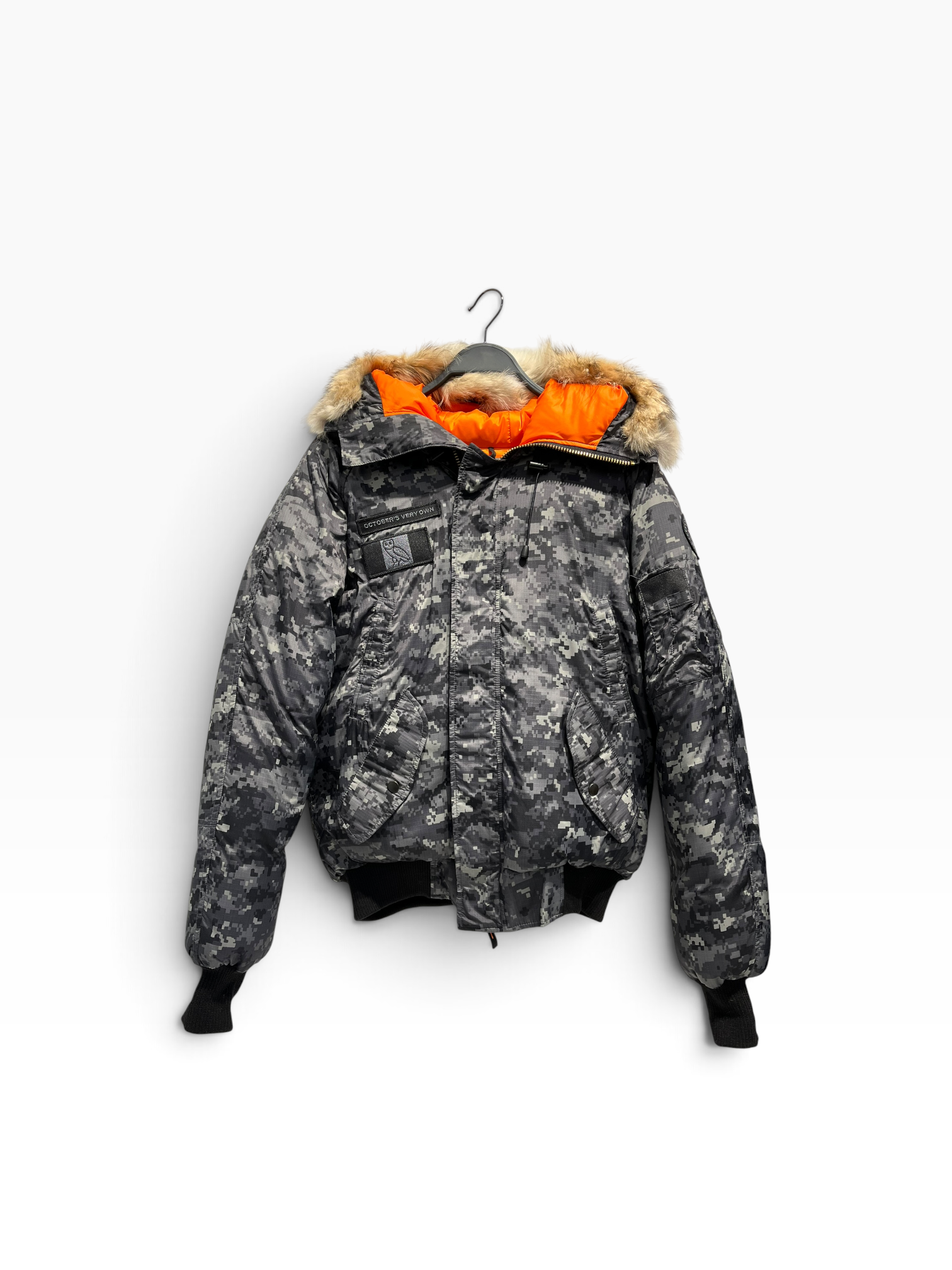 CANADA GOOSE/OCTOBERS VERY OWN(OVO)/Puffer Jkt/M/Nylon/GRY/Camouflage/OVO Digi Camo Jacket view 1