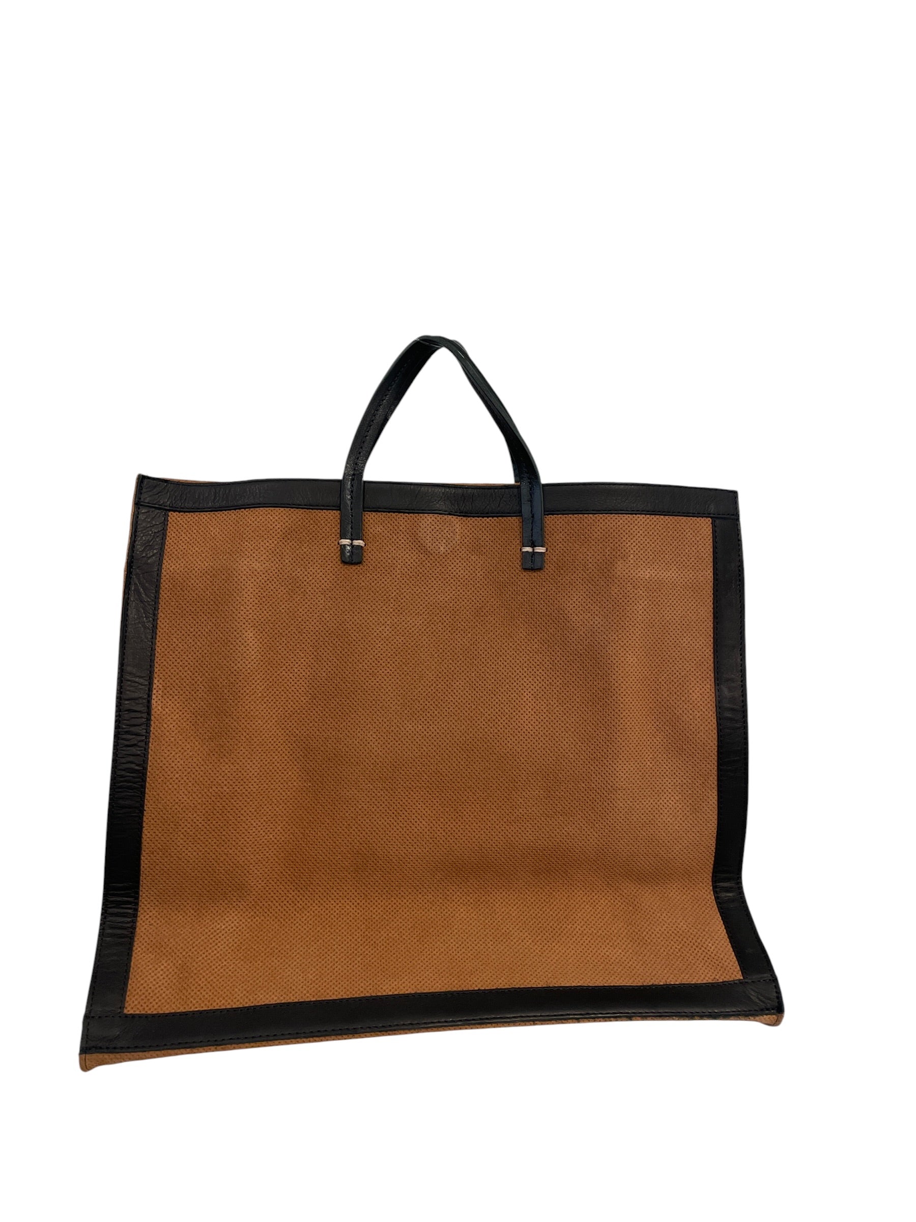 CLARE V./Hand Bag/Suede/BRW/SIMPLE TOTE COGNAC view 2