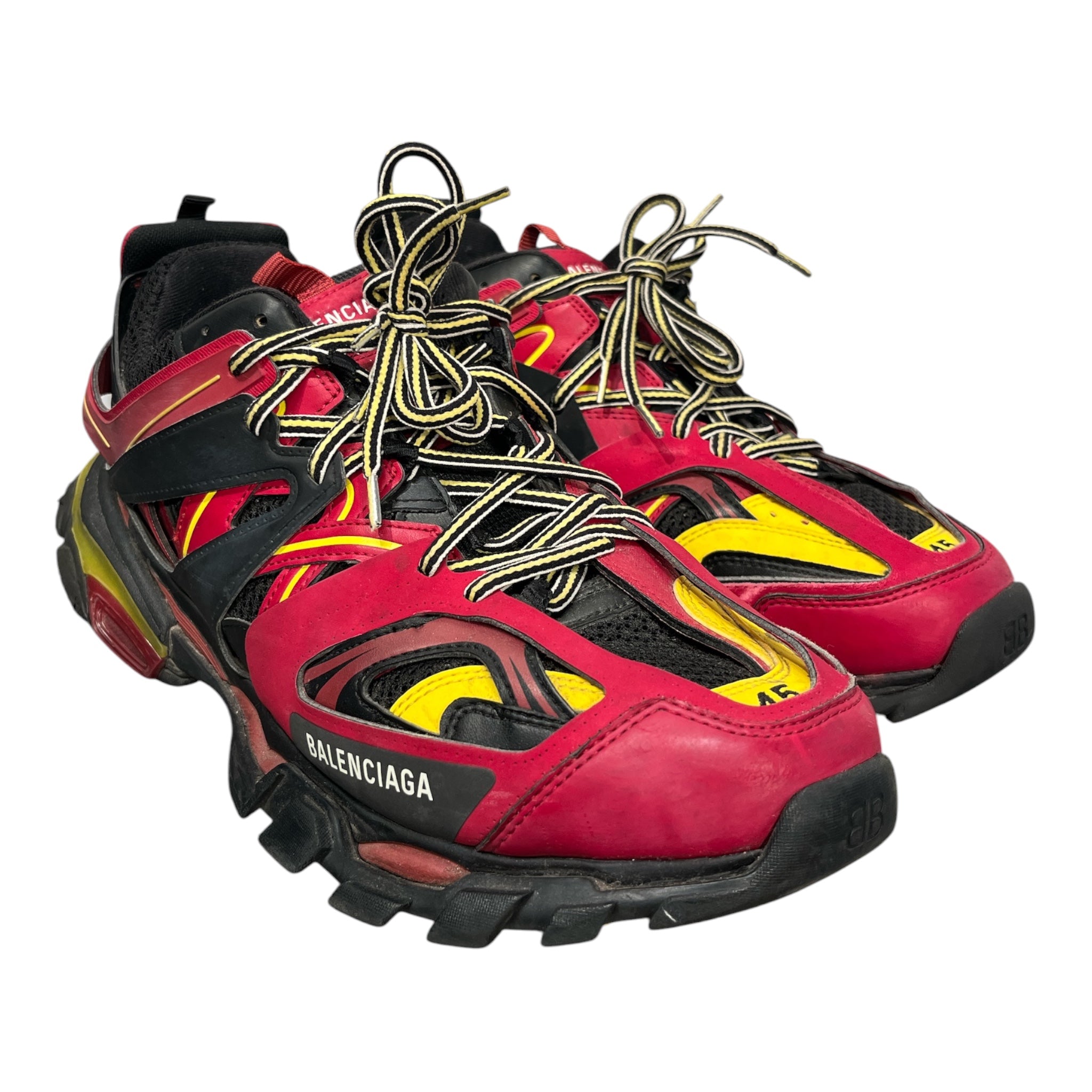 BALENCIAGA/Low-Sneakers/EU 45/RED/YELOW BLACK view 1