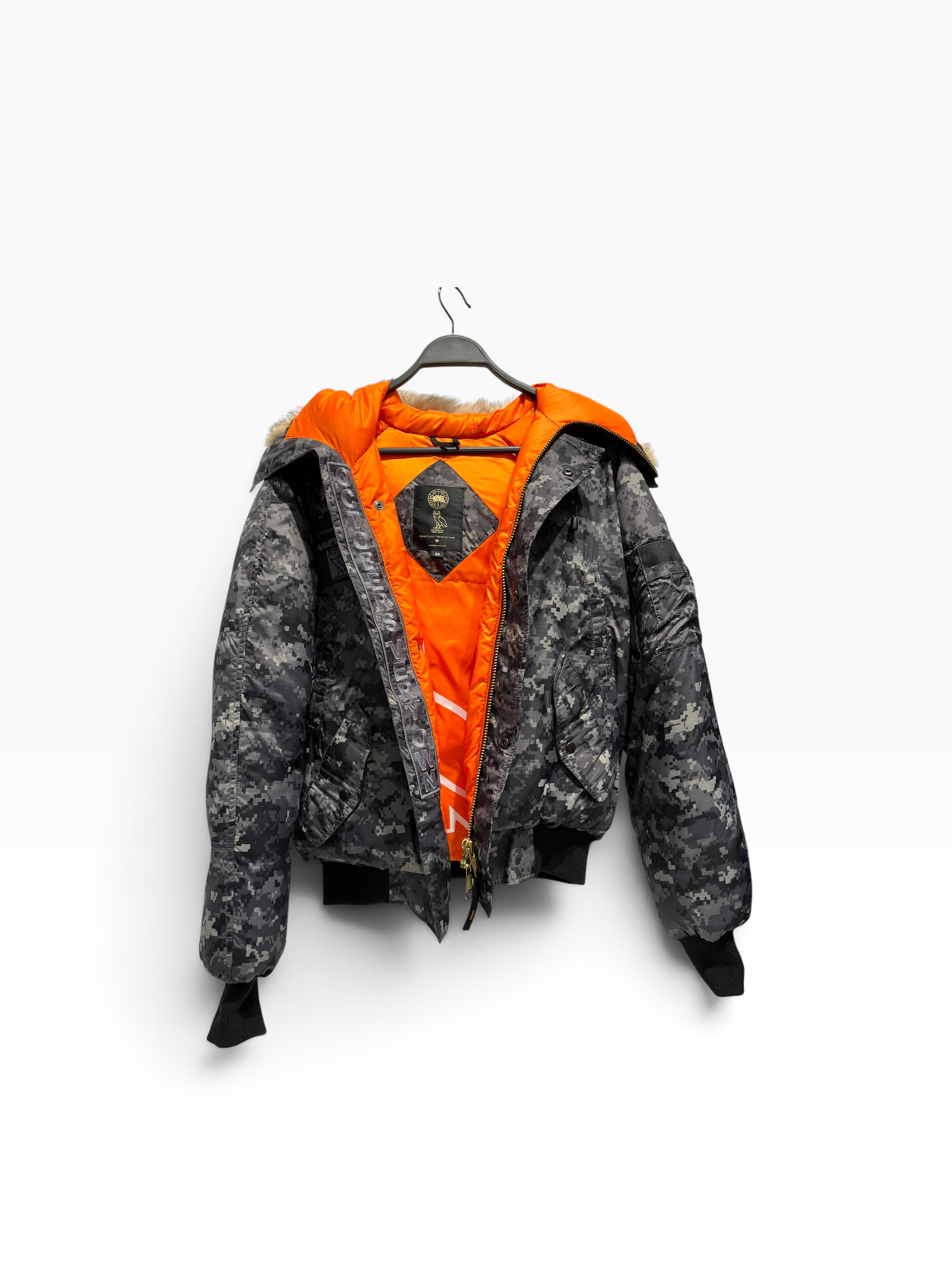 CANADA GOOSE/OCTOBERS VERY OWN(OVO)/Puffer Jkt/M/Nylon/GRY/Camouflage/OVO Digi Camo Jacket view 5