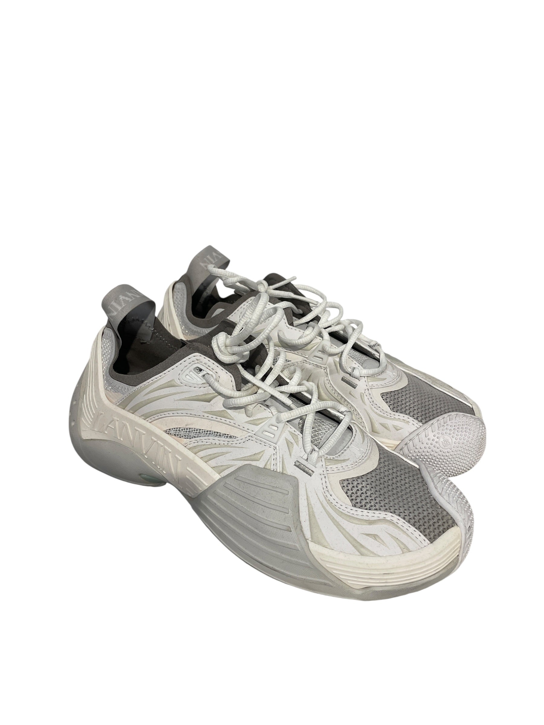 LANVIN/Low-Sneakers/EU 42/Polyester/WHT/FLASH-X WHITE, view 1