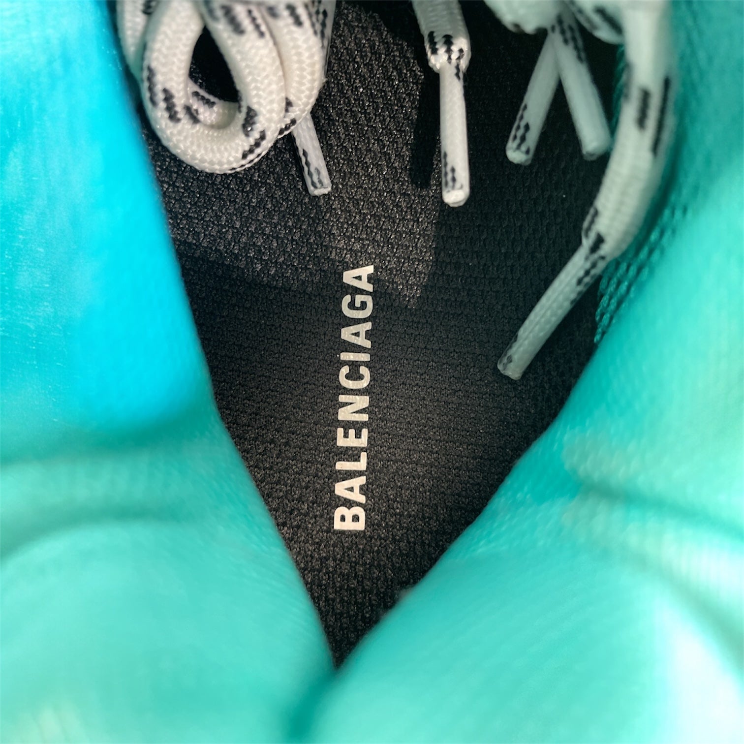 BALENCIAGA/Low-Sneakers/US 5/Cotton/BLU/TRIPLES GREY & TURIQOSE view 3