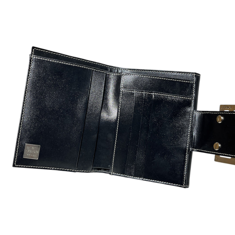 FENDI/Trifold Wallet/Monogram/Cotton/NVY/