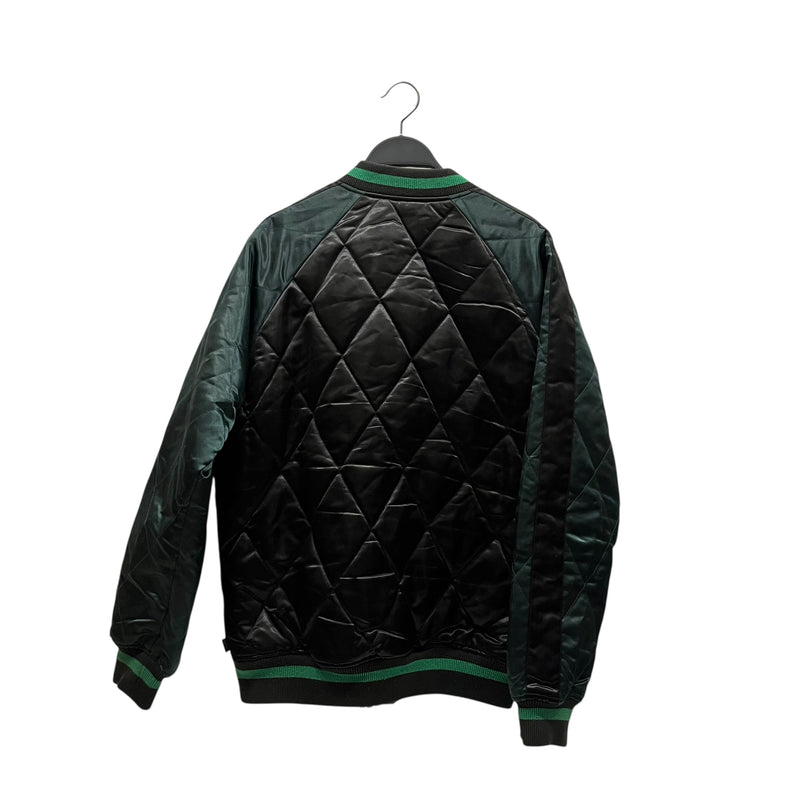 Supreme/Quilted Jkt/M/Nylon/BLK/Satin roses
