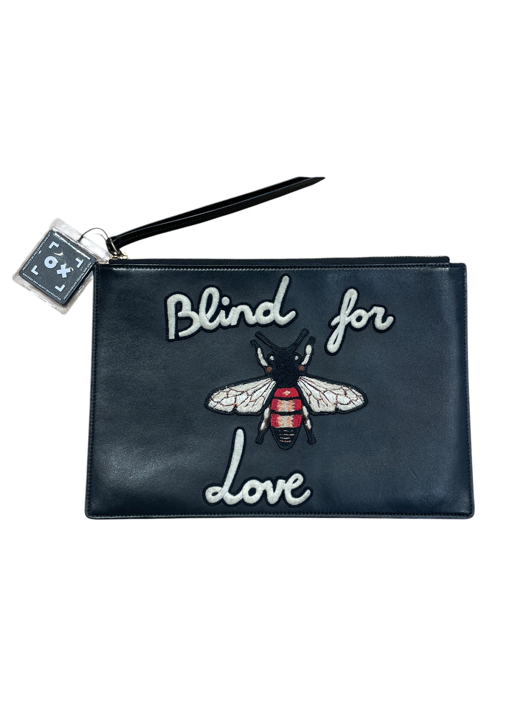 GUCCI/Pouch/Graphic/Leather/BLK/BLIND FOR LOVE G4CTJ76 view 1