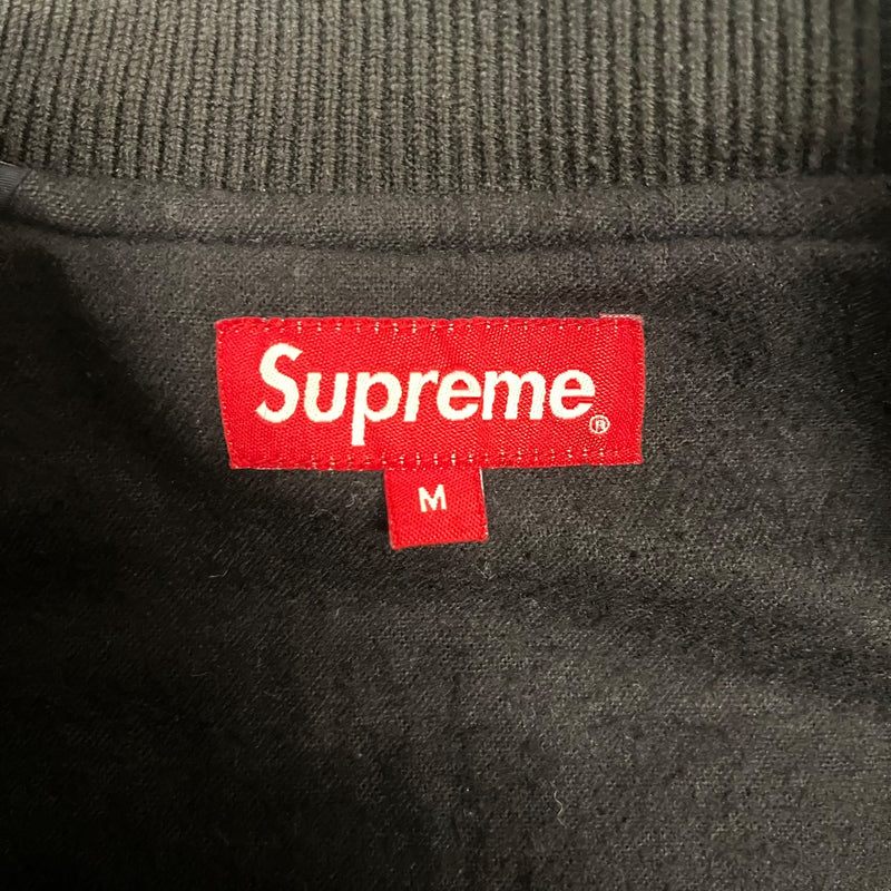 Supreme/Quilted Jkt/M/Nylon/BLK/Satin roses