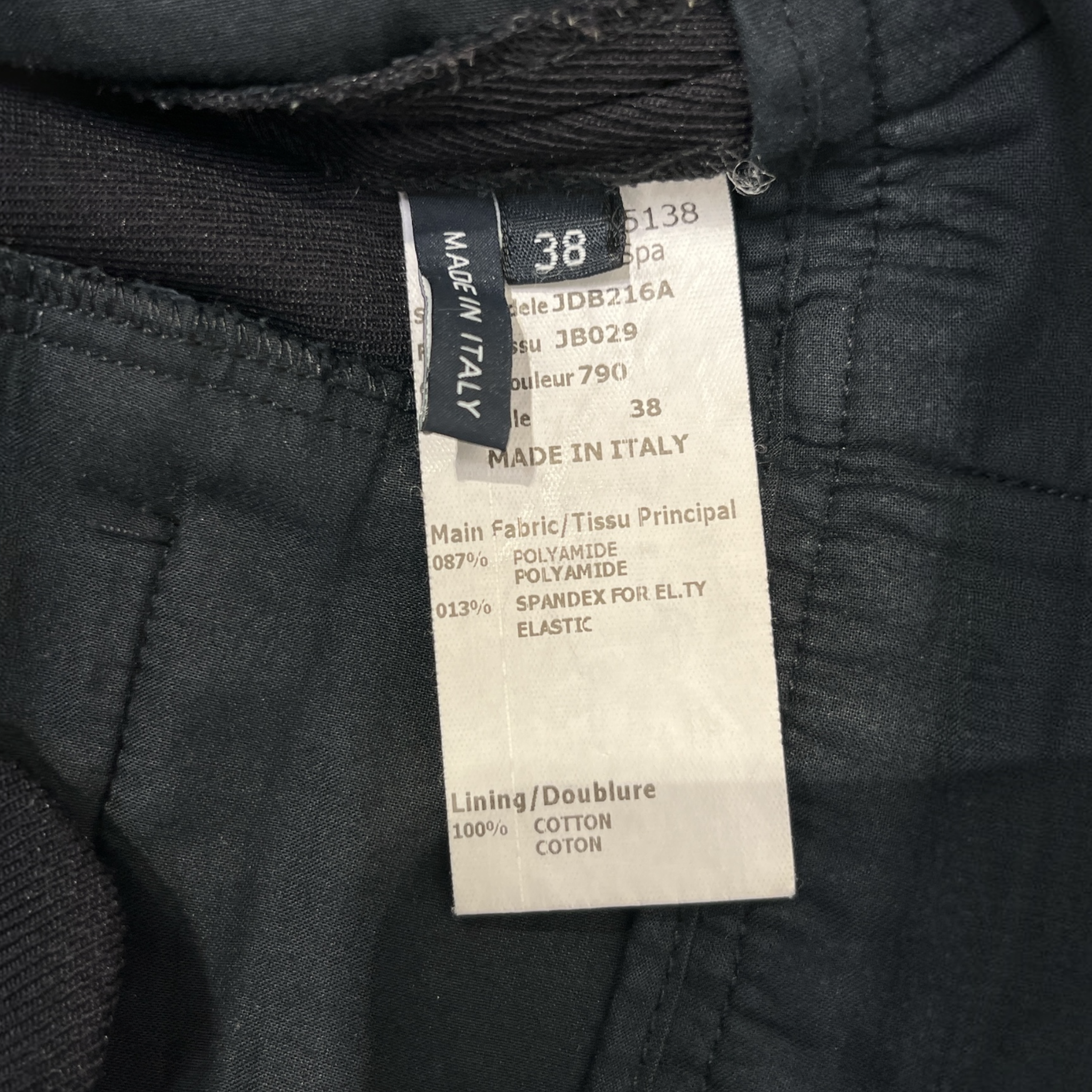 JIL SANDER/Straight Pants/38/Cotton/BLK/ view 3