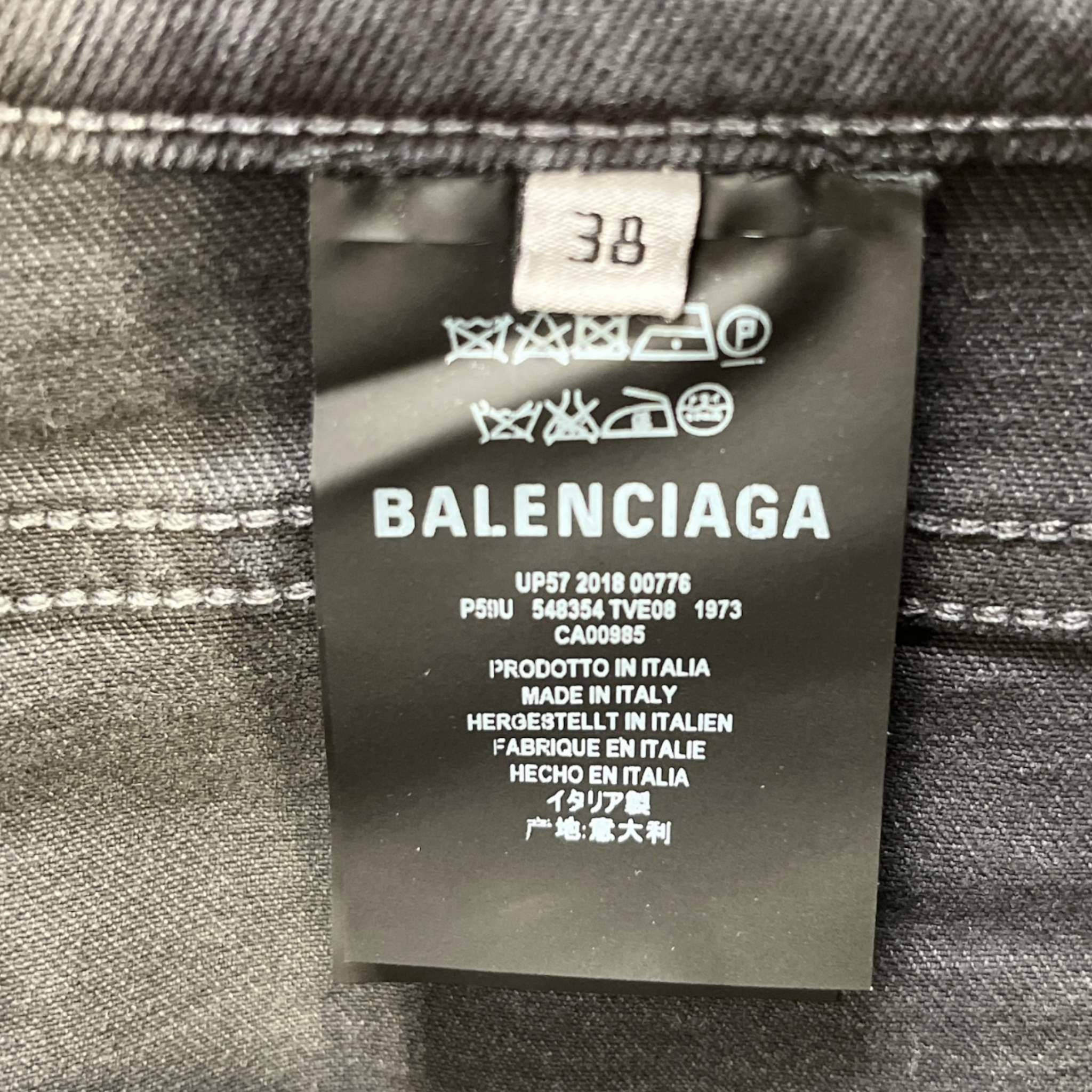 BALENCIAGA/Bottoms/38/Cotton/GRY/MID RISE SKINNY JEANS view 3