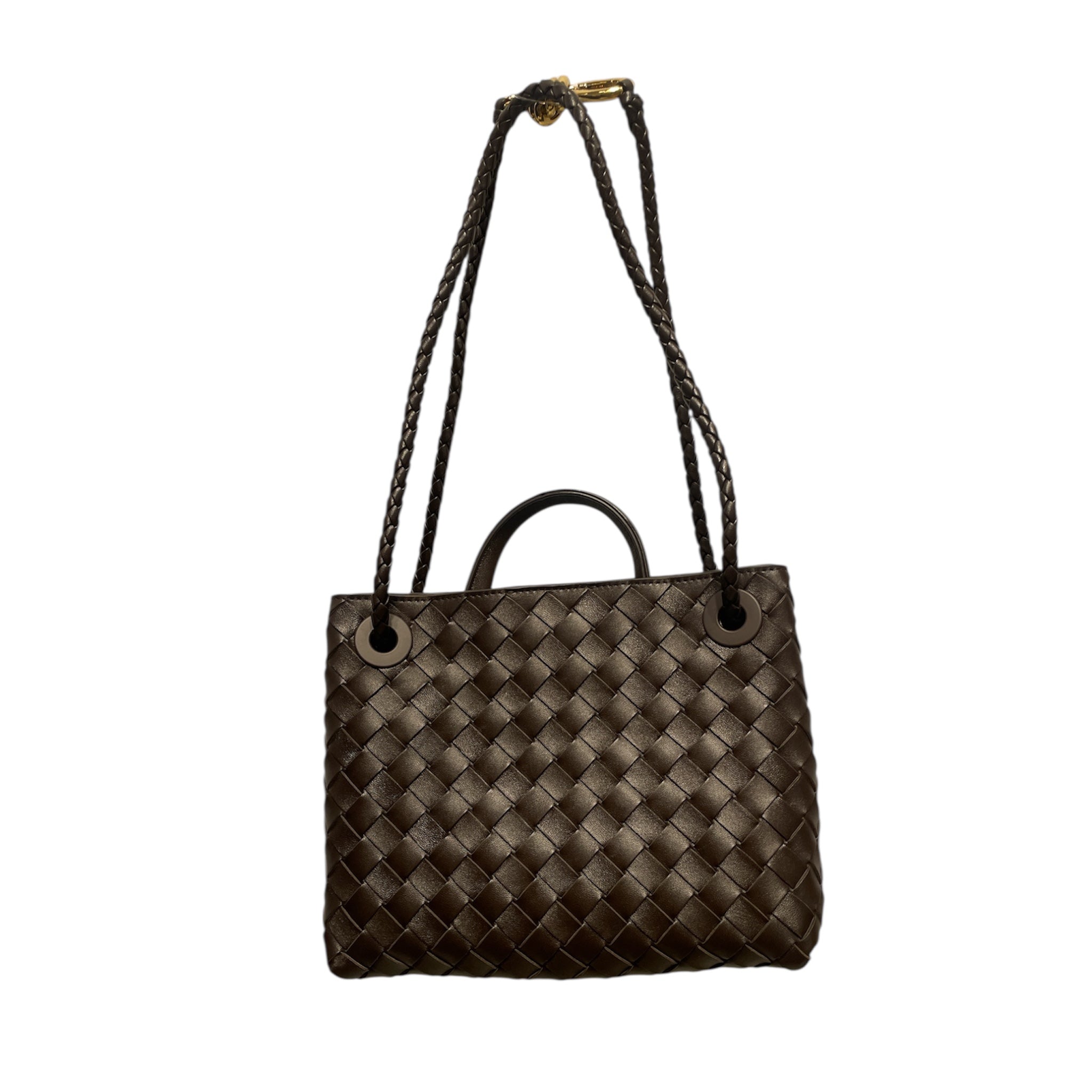 BOTTEGA VENETA/Hand Bag/Leather/BRW/ANDIAMO LEATHER BAG NWT view 1