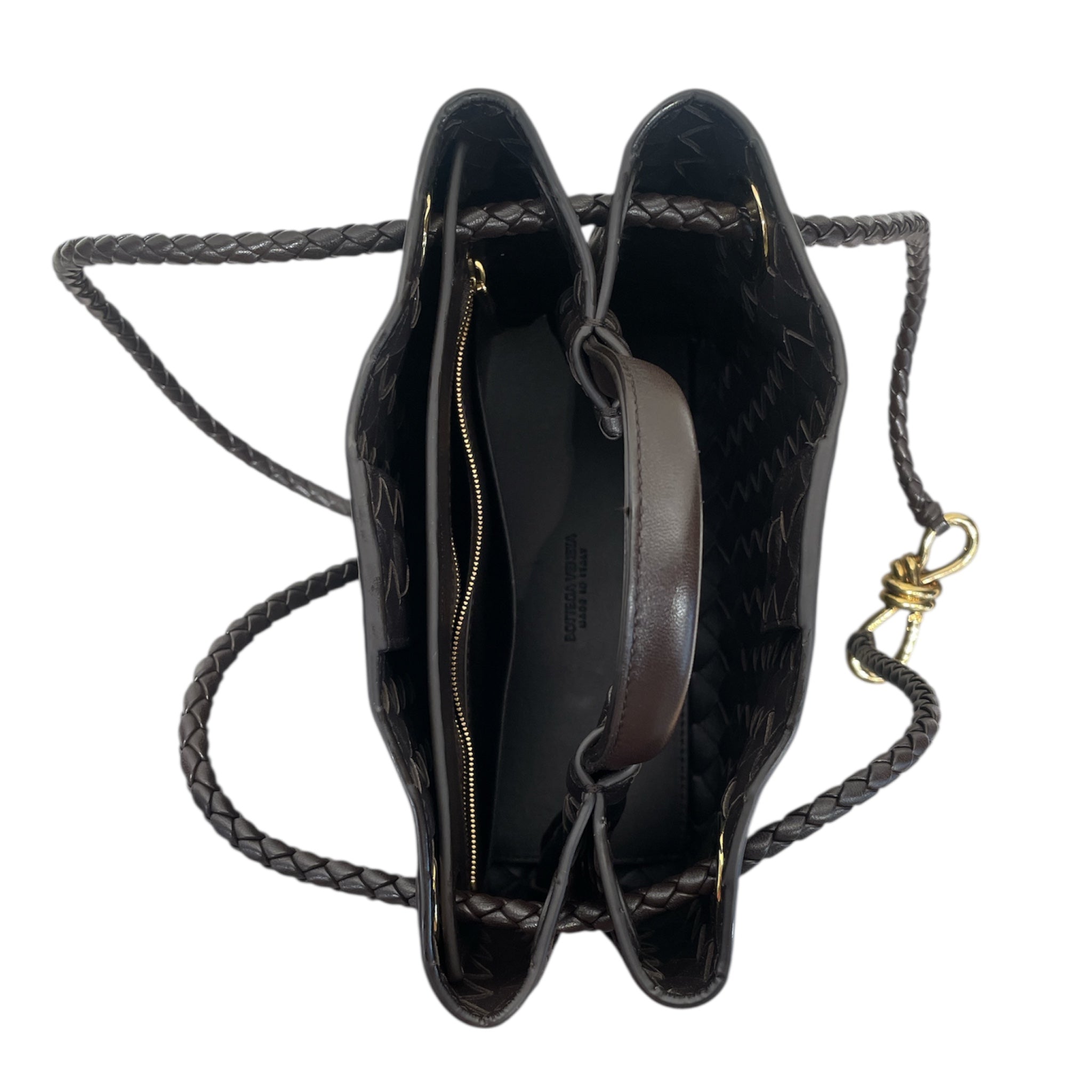 BOTTEGA VENETA/Hand Bag/Leather/BRW/ANDIAMO LEATHER BAG NWT view 4