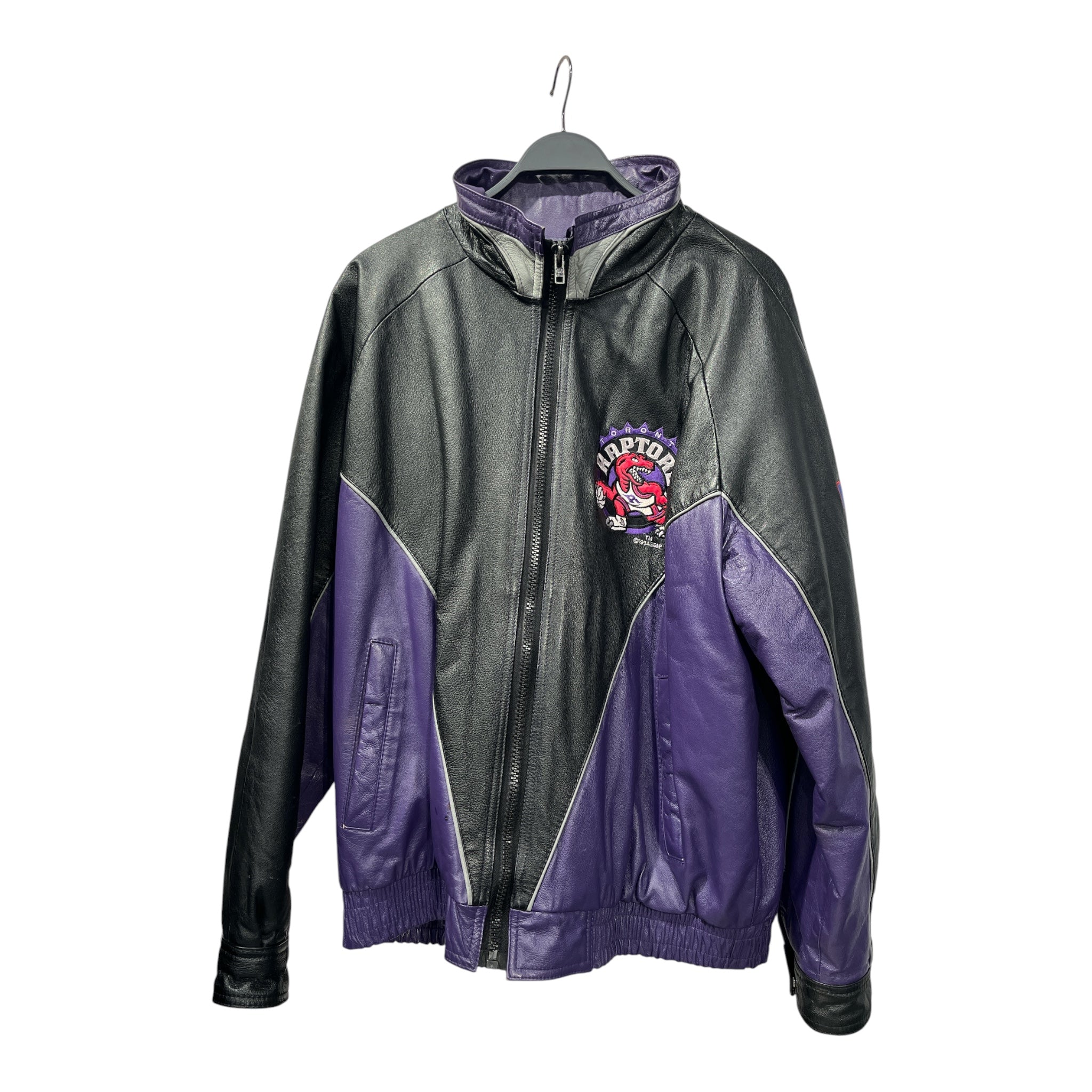 PRO PLAYER/Jacket/L/Leather/MLT/RAPTORS PURPLE LINING view 1