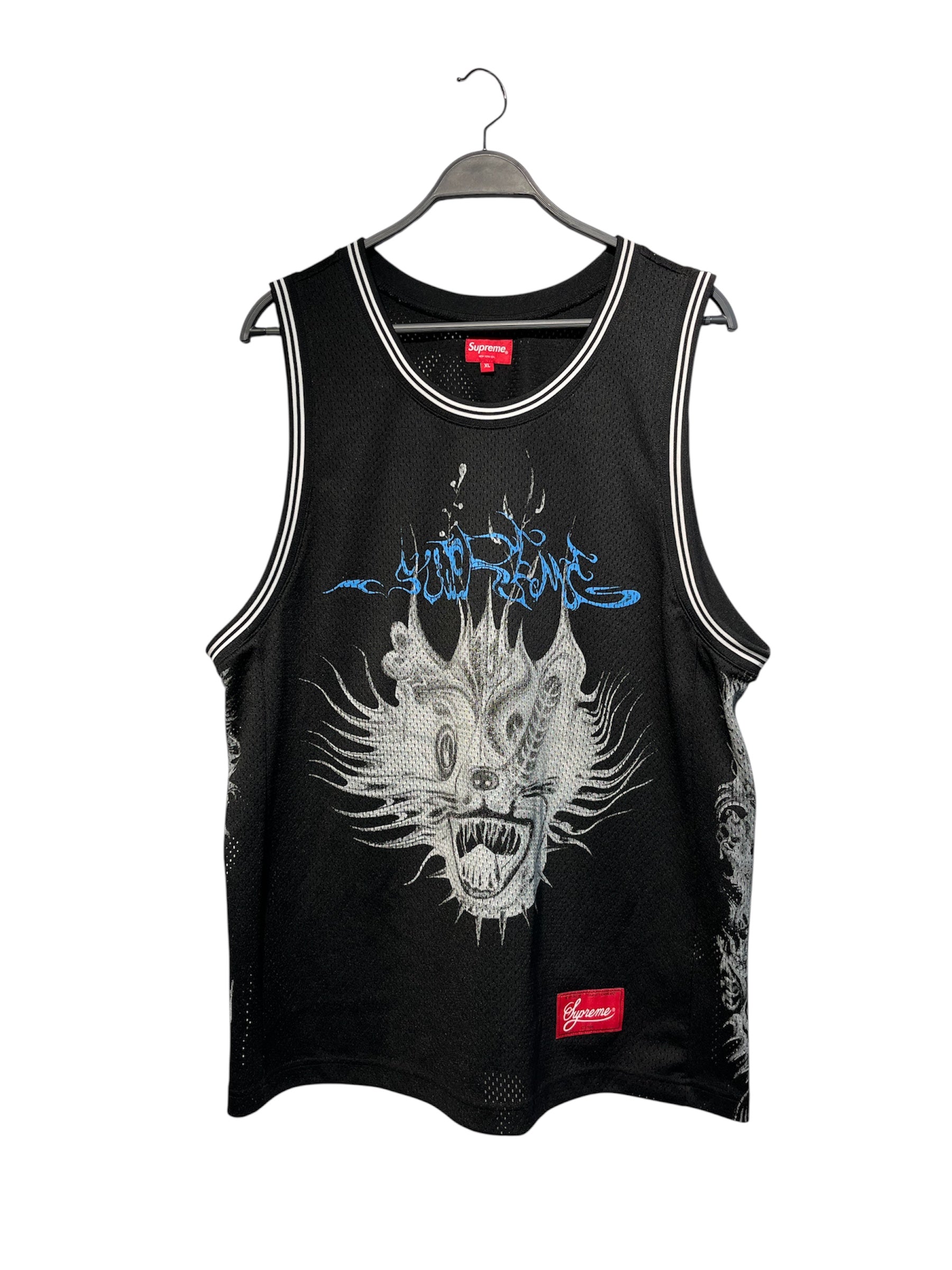 Supreme/Tank Top/XL/Polyester/BLK/Graphic/animal bb jersey view 1