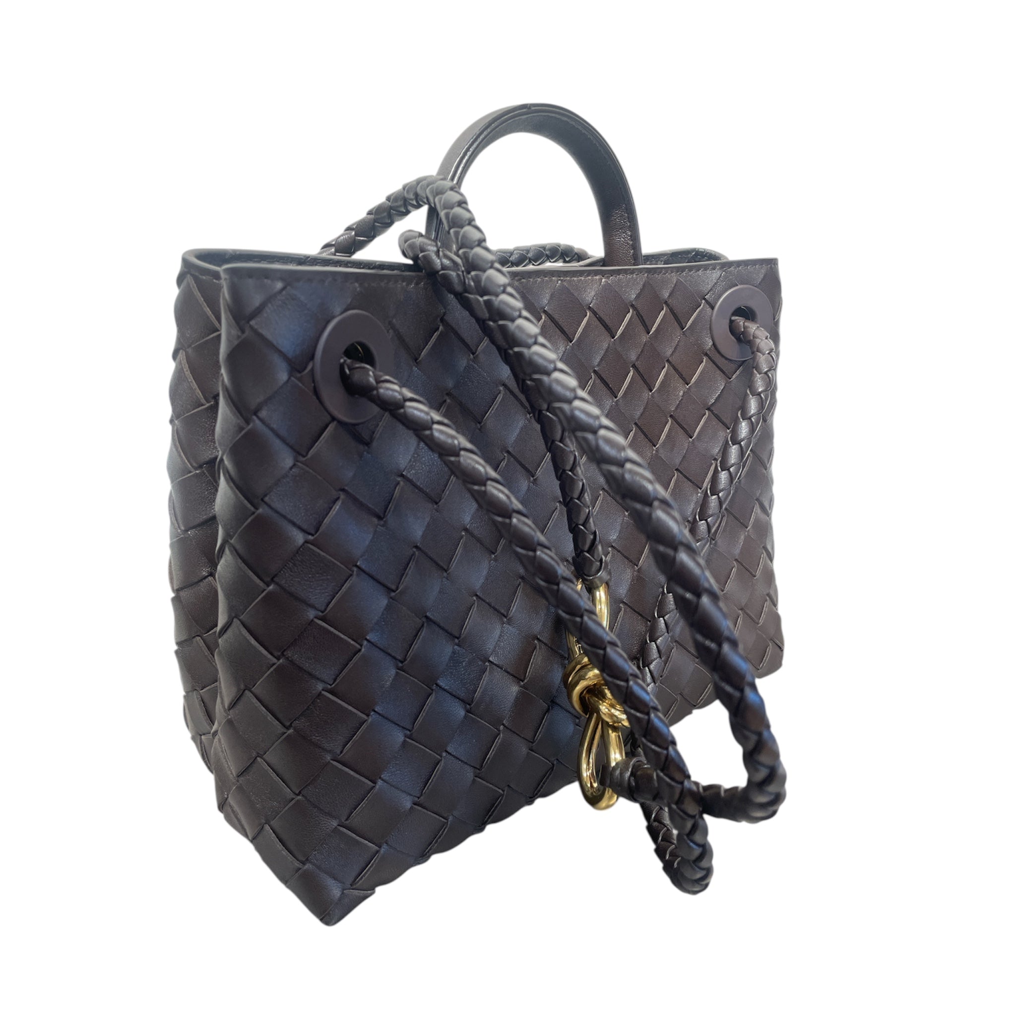 BOTTEGA VENETA/Hand Bag/Leather/BRW/ANDIAMO LEATHER BAG NWT view 6