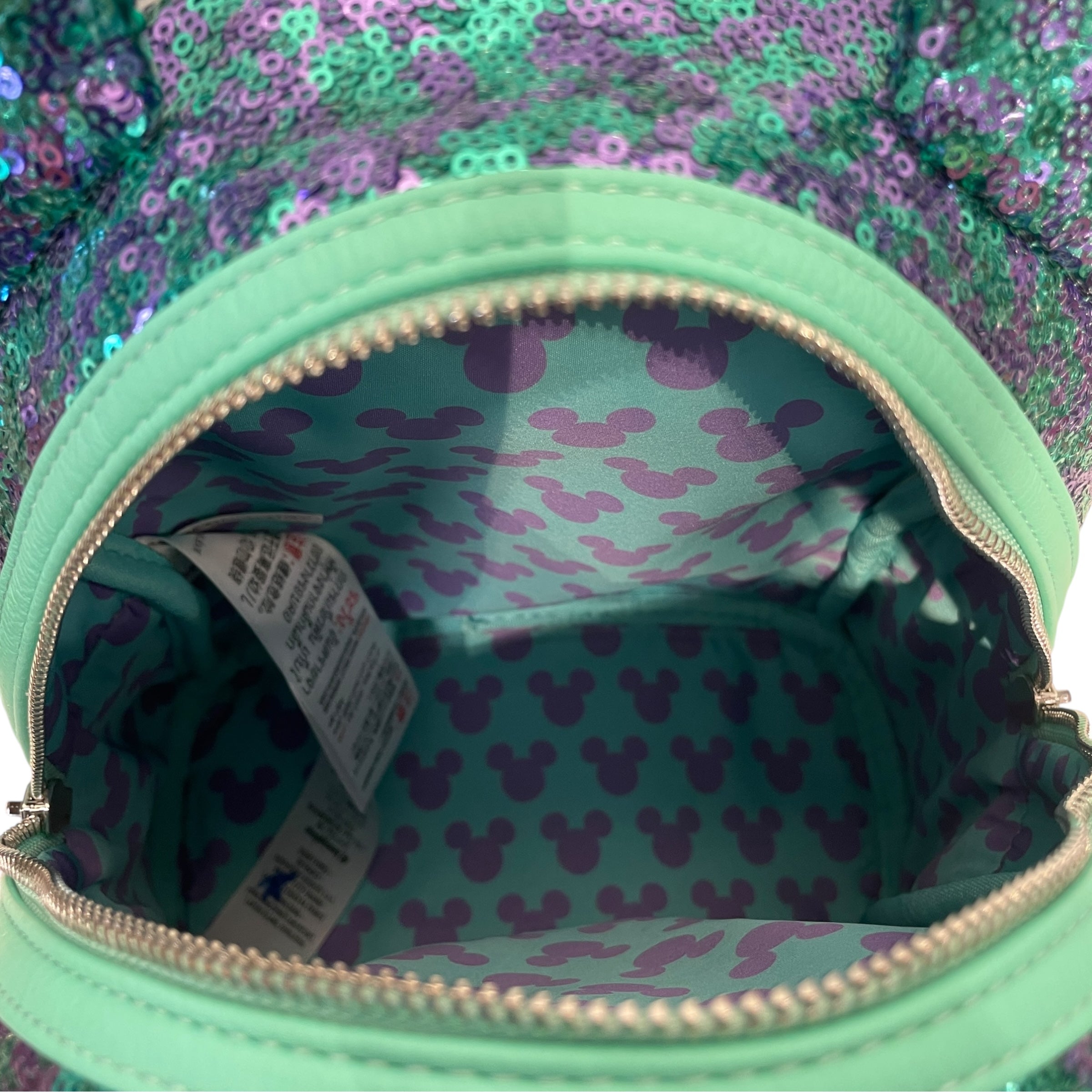 Loungefly/Disney/Backpack/All Over Print/GRN/SEQUINS view 4