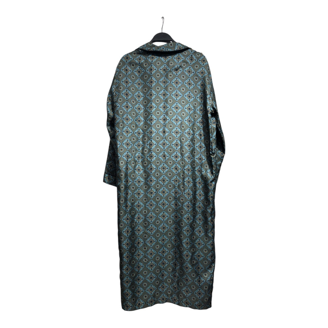 BURBERRY LONDON/LS Dress/6/Monogram/Silk/GRN/ view 2