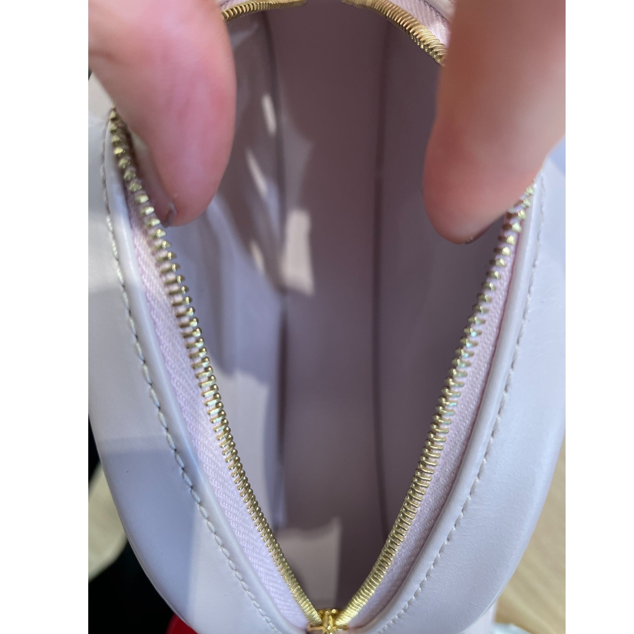 CELINE/Cross Body Bag/Leather/PNK/oval crossbody view 3