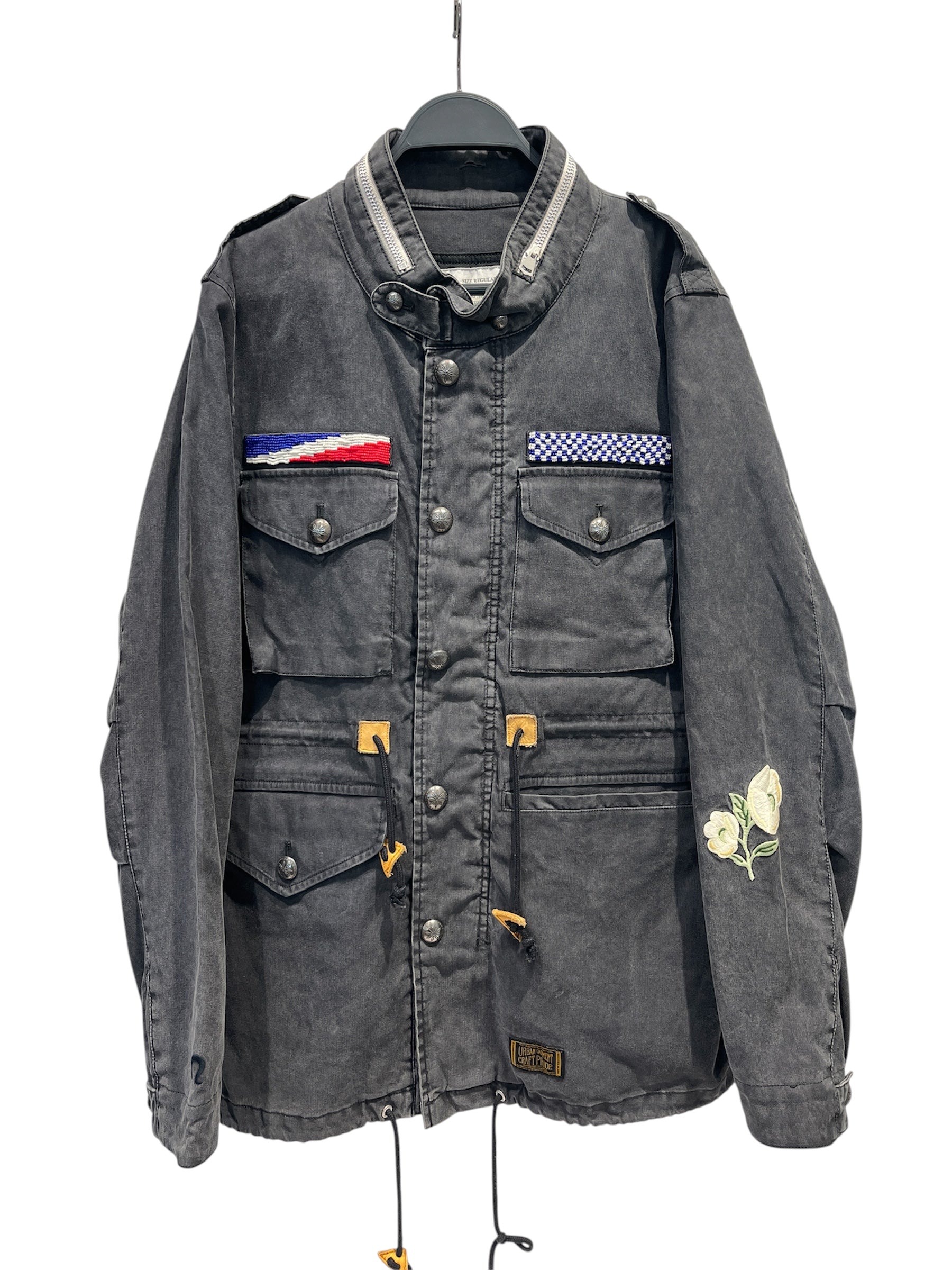 NEIGHBORHOOD/Military Jkt/M/Cotton/GRY/NATAURBANGARMENTBEADS view 1