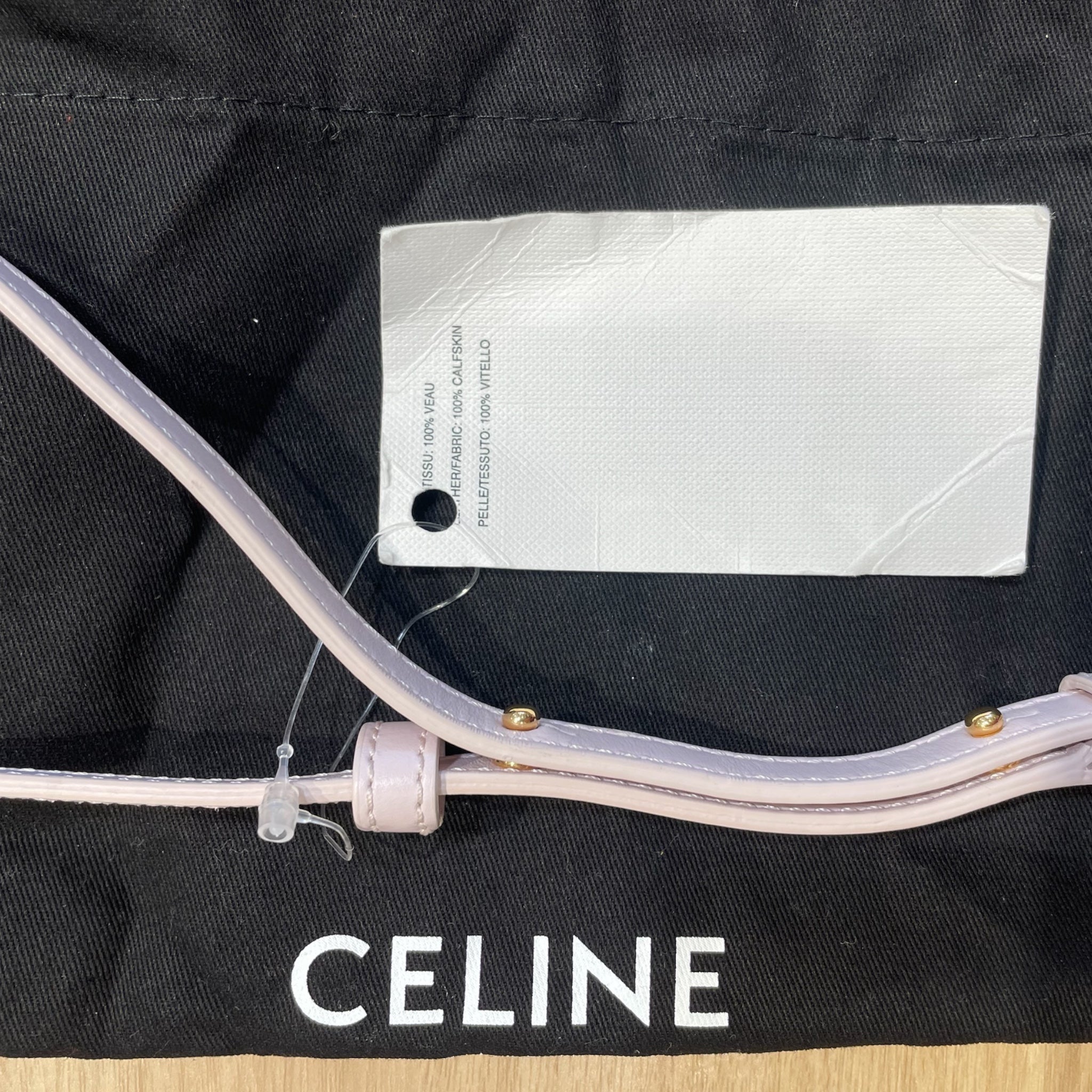 CELINE/Cross Body Bag/Leather/PNK/oval crossbody view 4