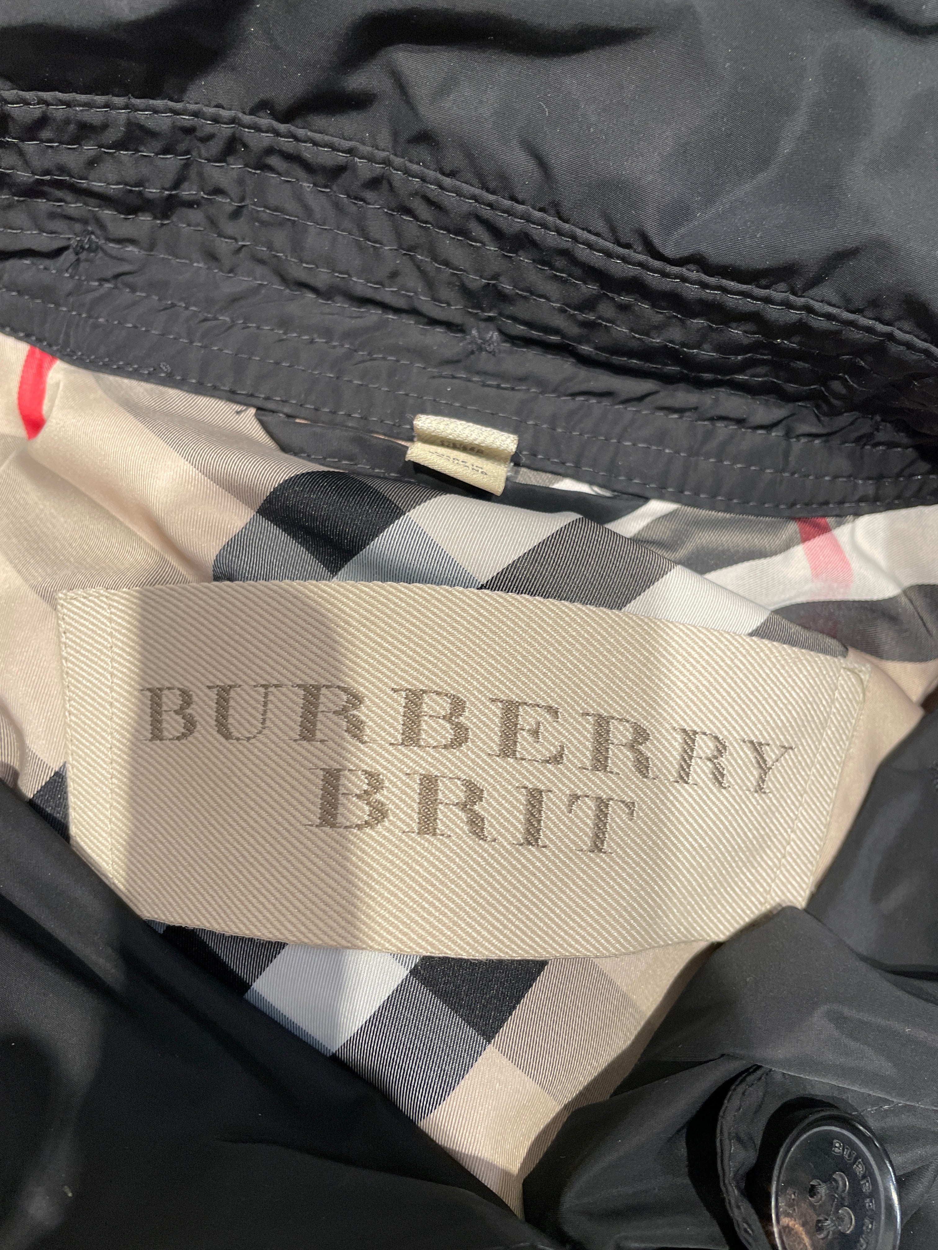 BURBERRY BRIT/Jacket/6/BLK/397622/67M with hood view 3