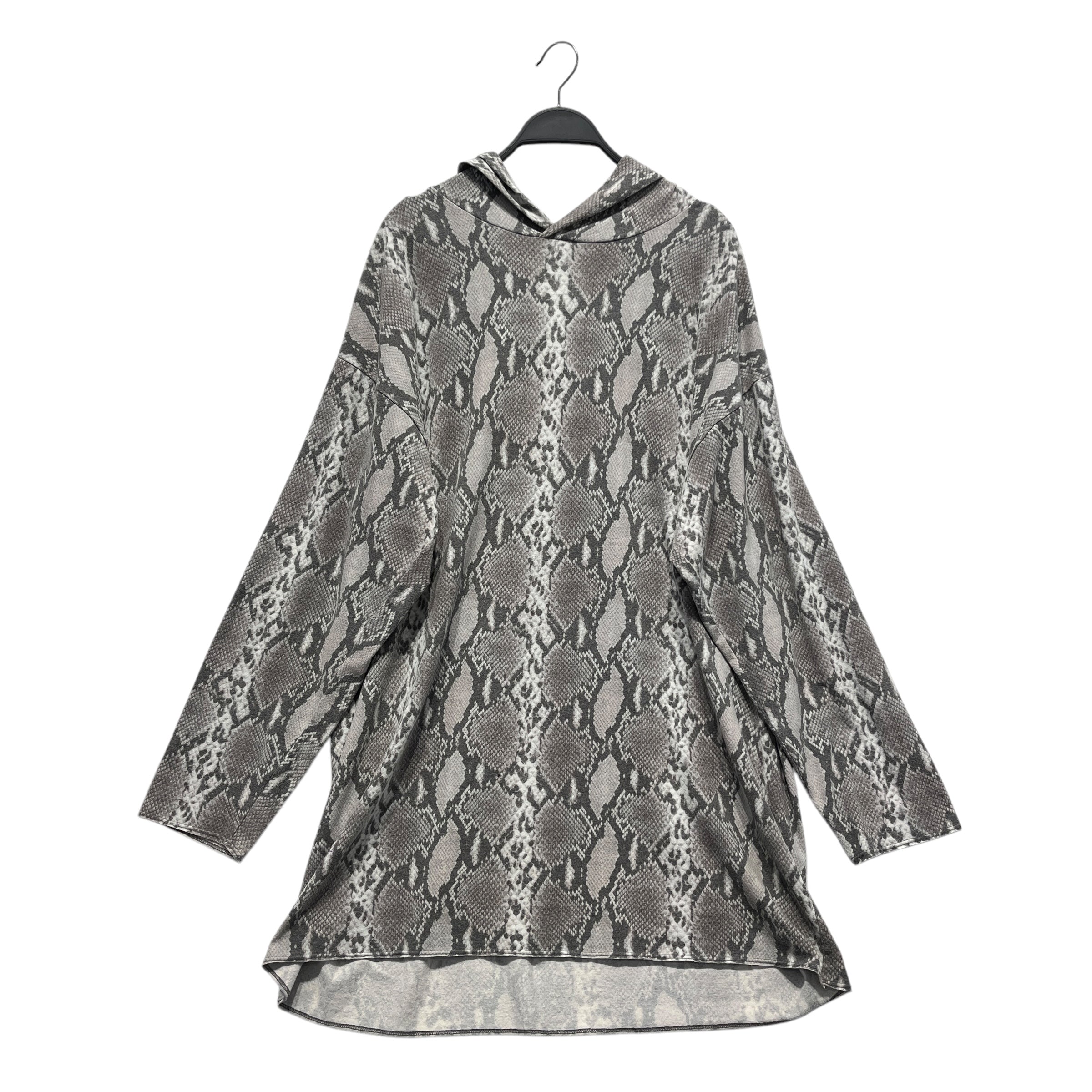 MM6/Hoodie/S/Animal Pattern/Cotton/GRY/Snake Print Hoodie view 1