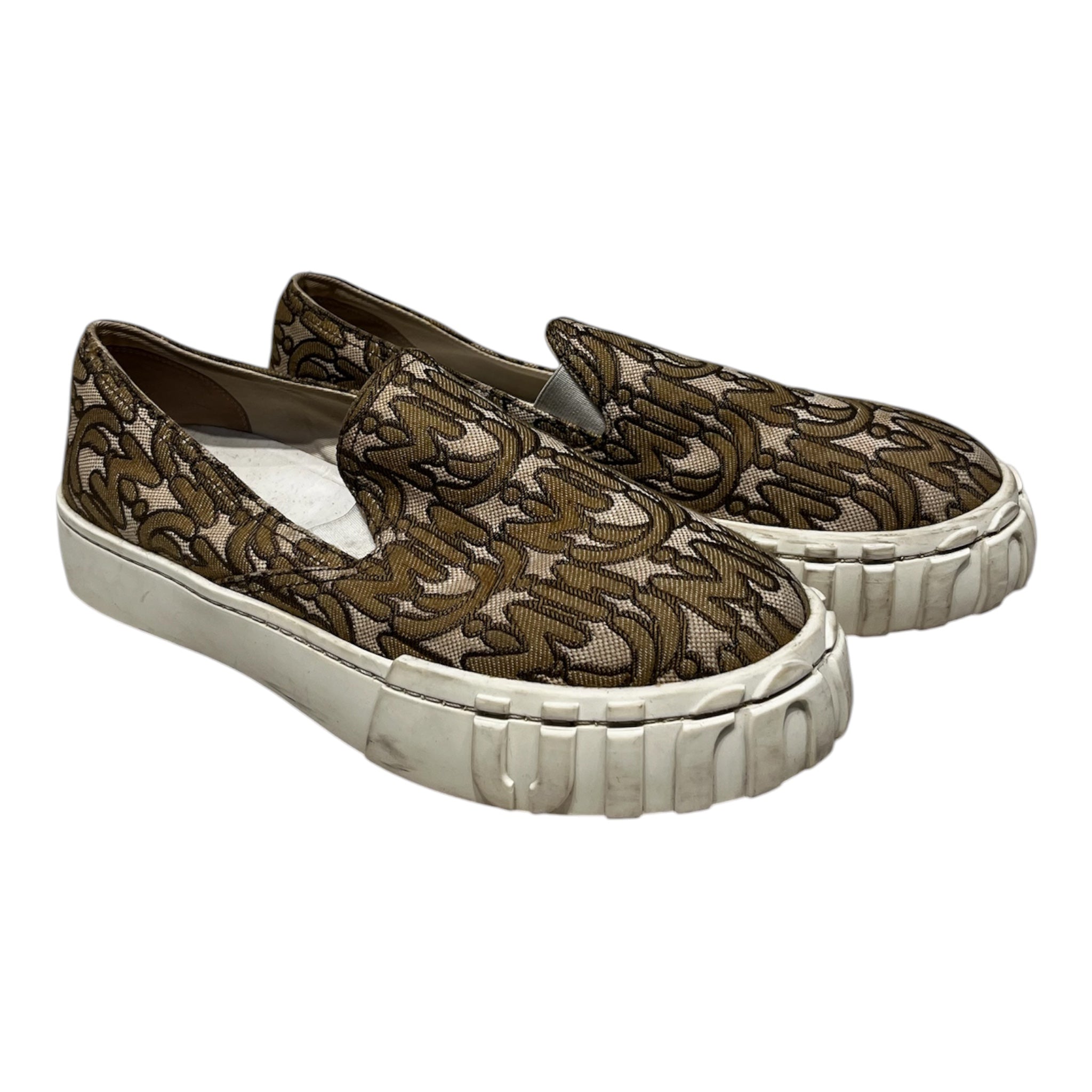 MIU MIU/Low-Sneakers/EU 38.5/Monogram/Cotton/BEG/ view 1