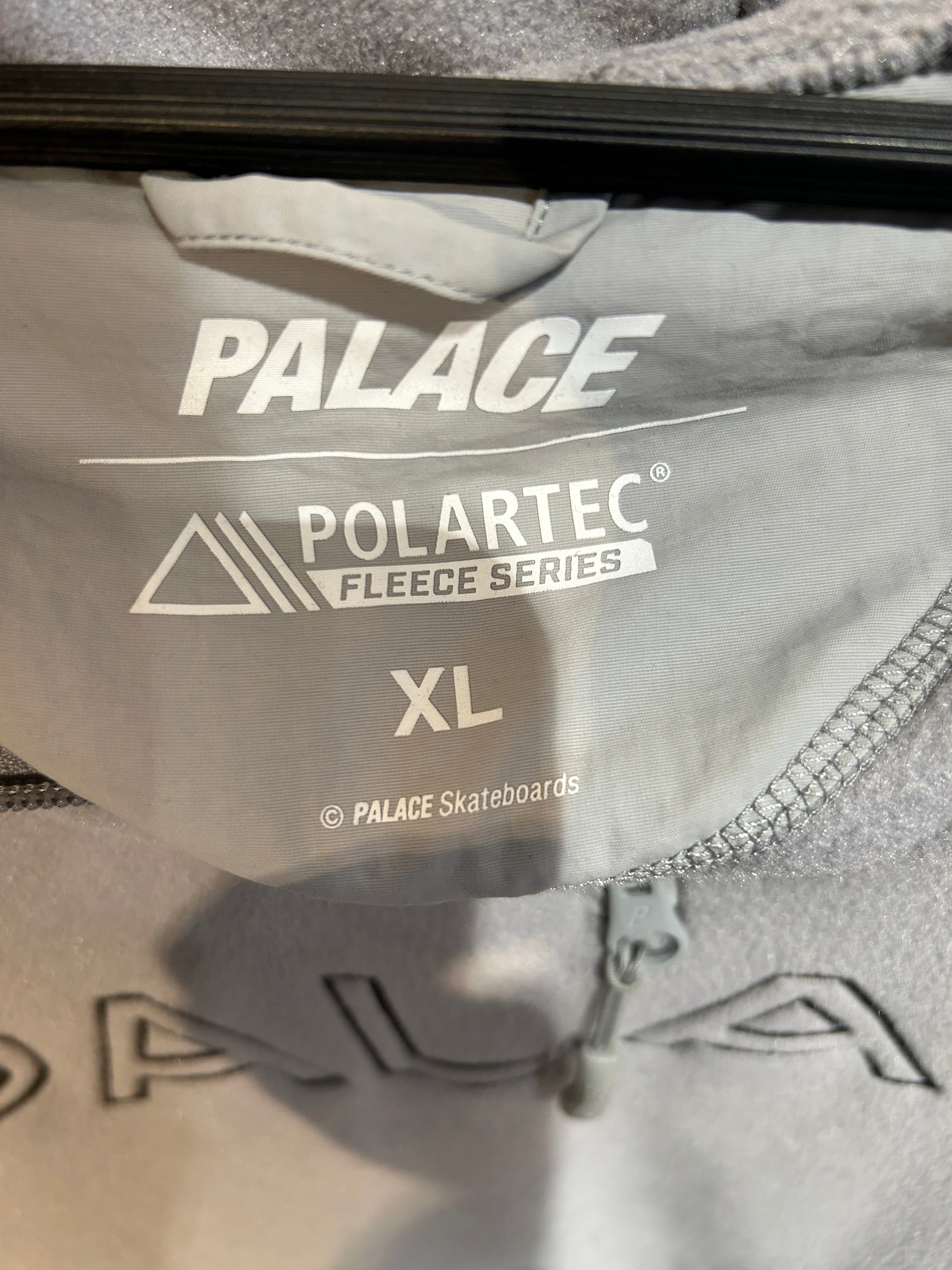PALACE/Hoodie/XL/Cotton/GRY/polartec shadow hood view 3