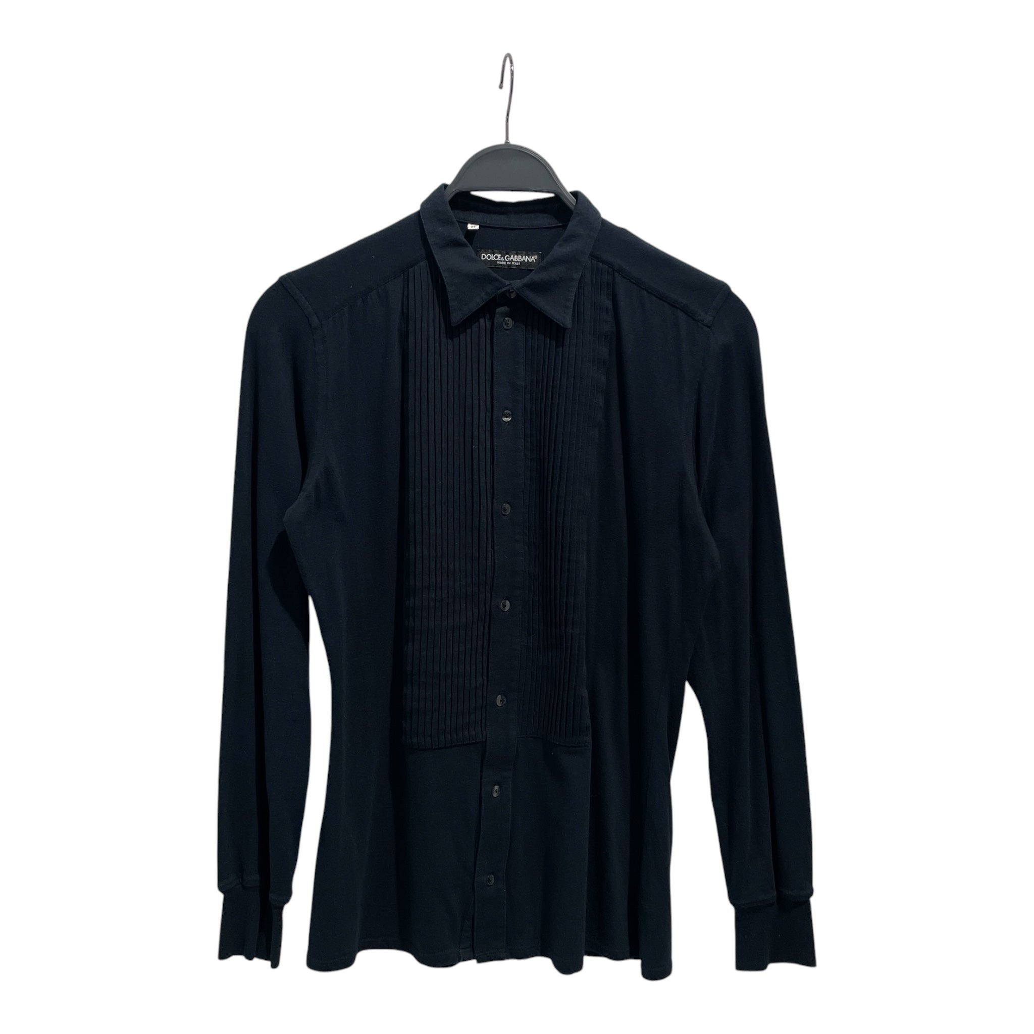 DOLCE&GABBANA/LS Shirt/39/Cotton/NVY/ view 1