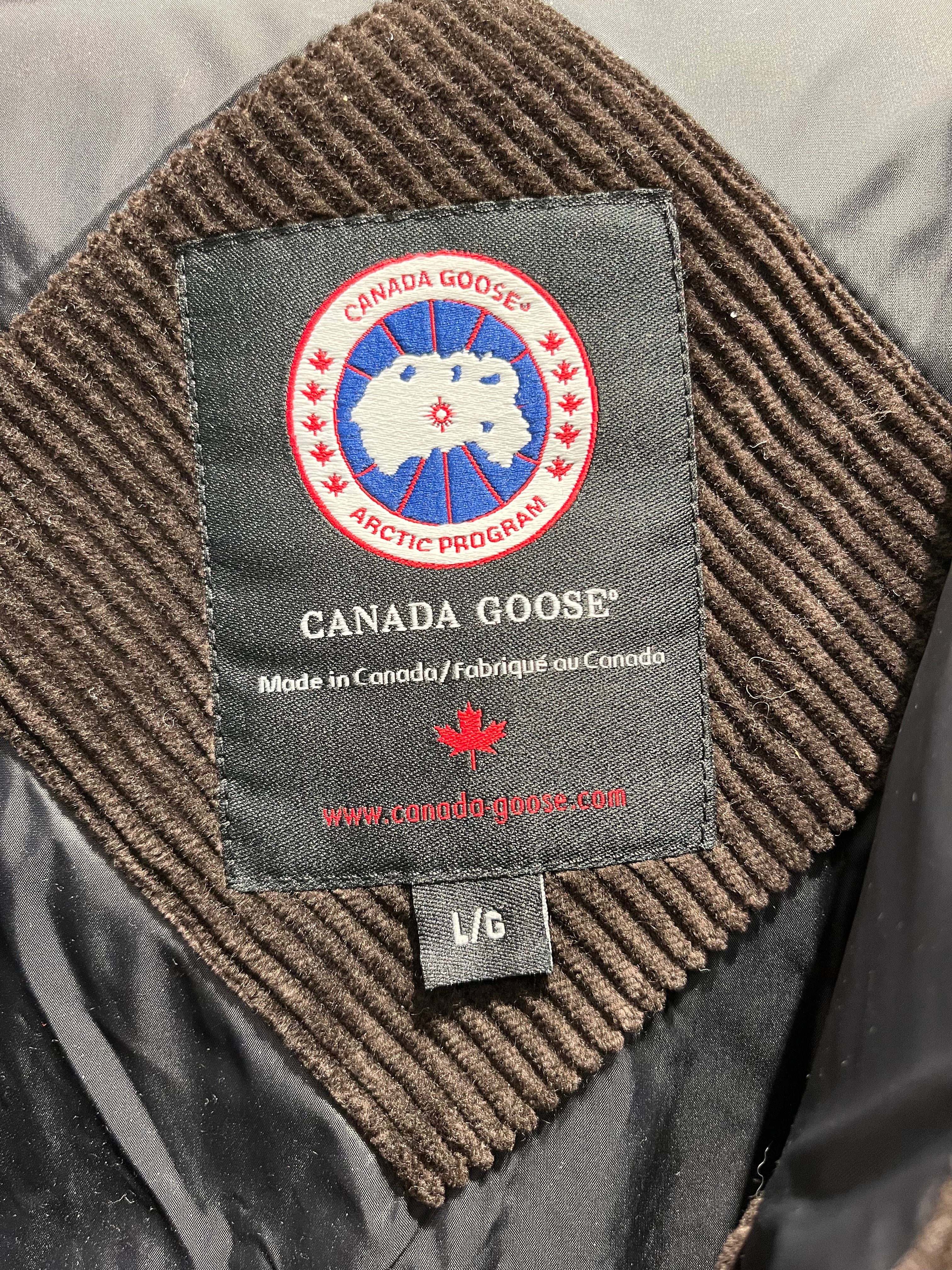 CANADA GOOSE/Jacket/L/Corduroy/BRW/Stripe/Corduroy Bomber view 6