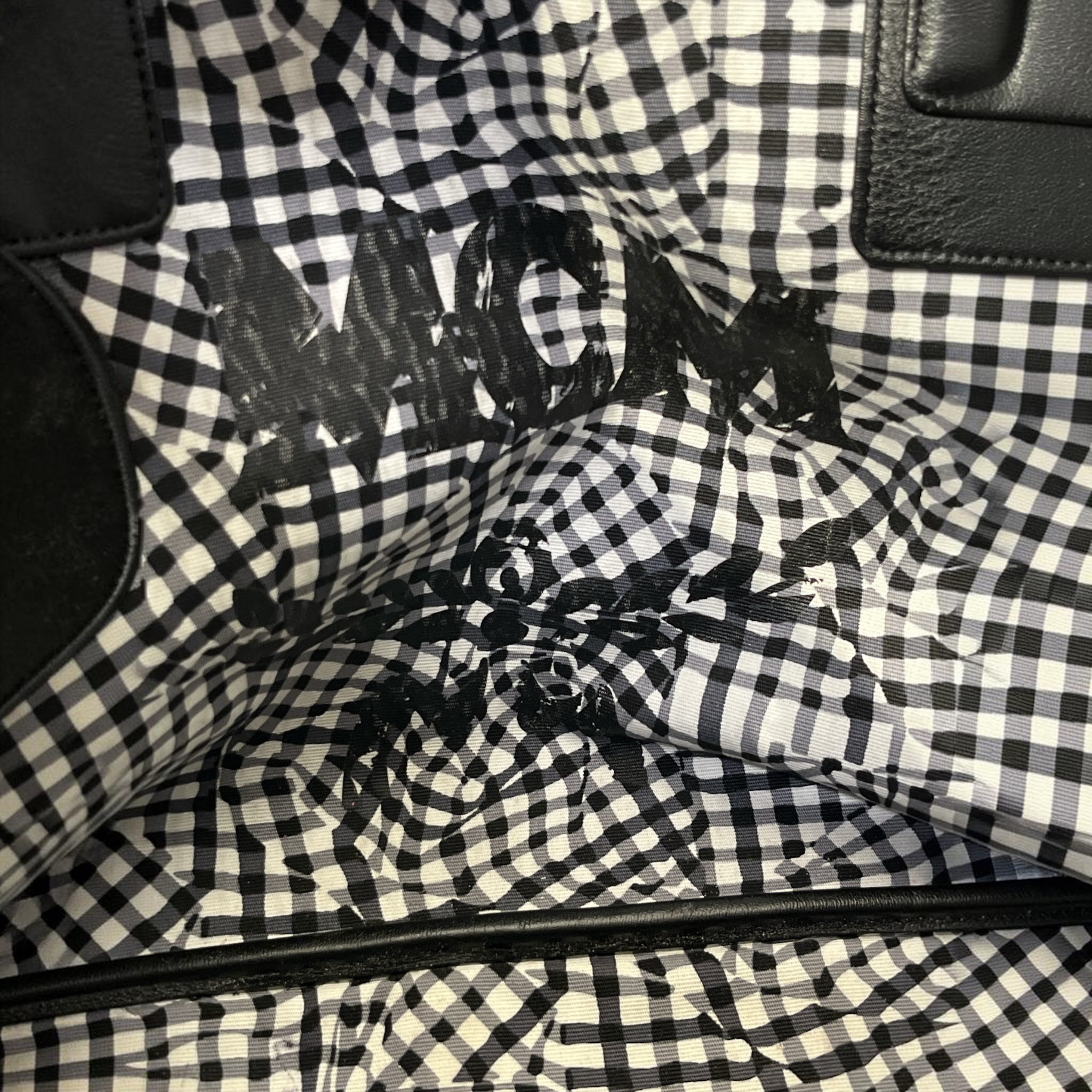 MCM/Tote Bag/Monogram/Leather/BLK/MCM Black Tote view 4