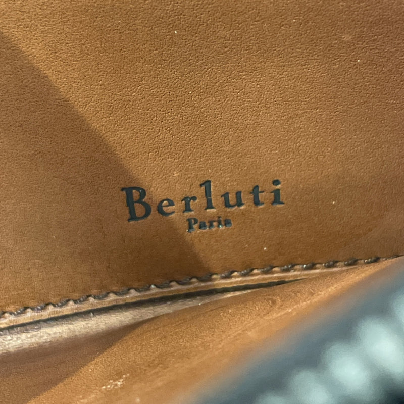 Berluti/Long Wallet/Black/Leather/