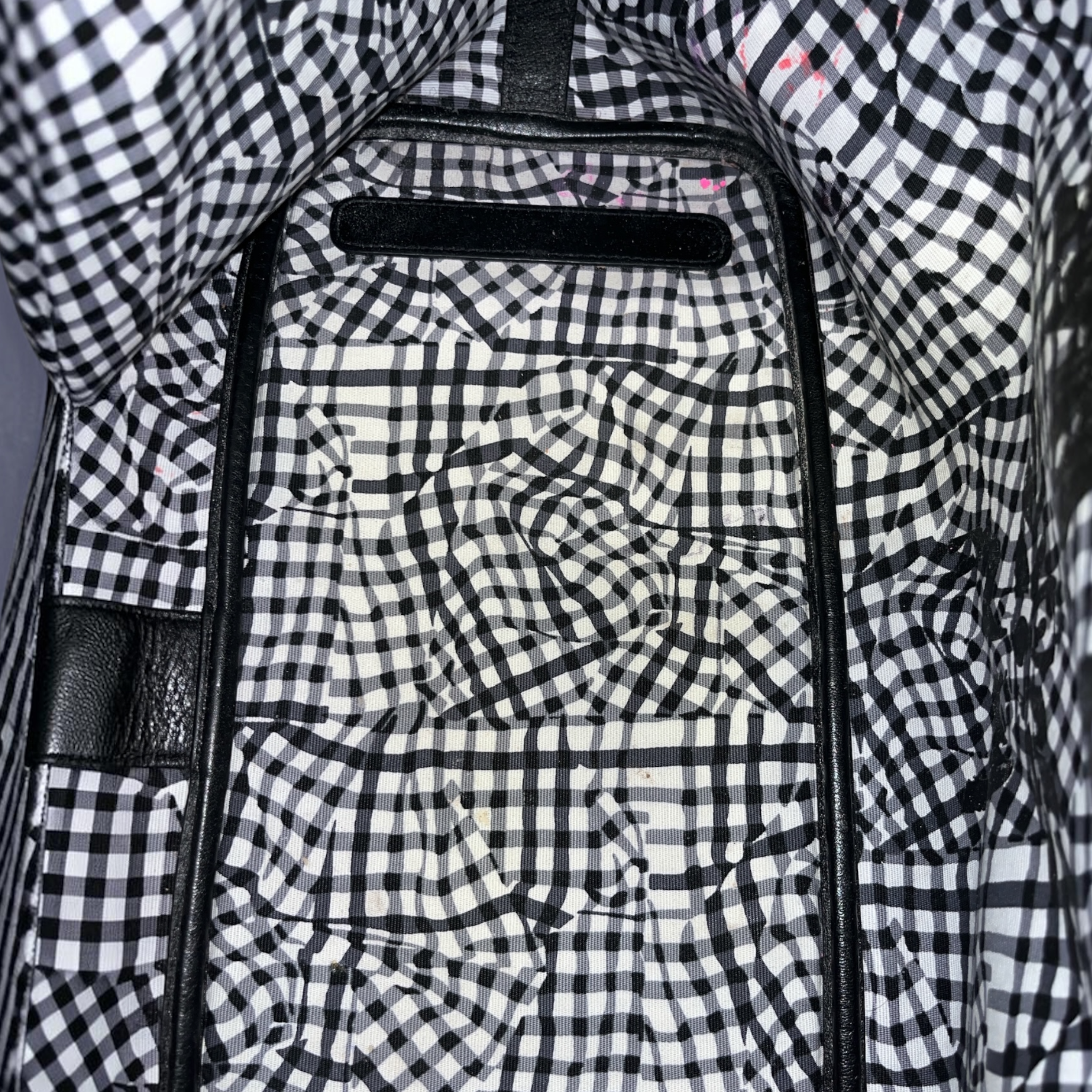 MCM/Tote Bag/Monogram/Leather/BLK/MCM Black Tote view 6