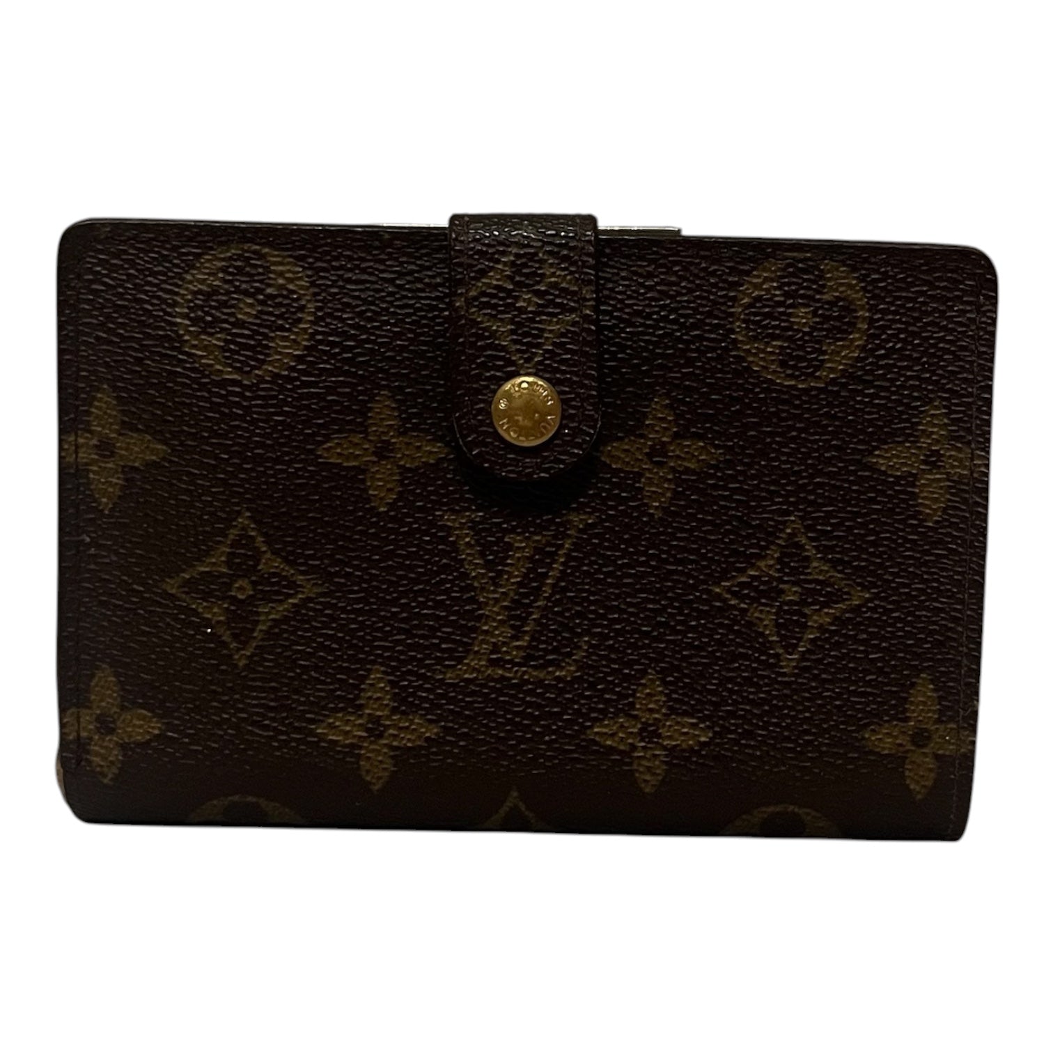 LOUIS VUITTON/Bifold Wallet/Monogram/Leather/BRW/kiss lock portefeuille view 1
