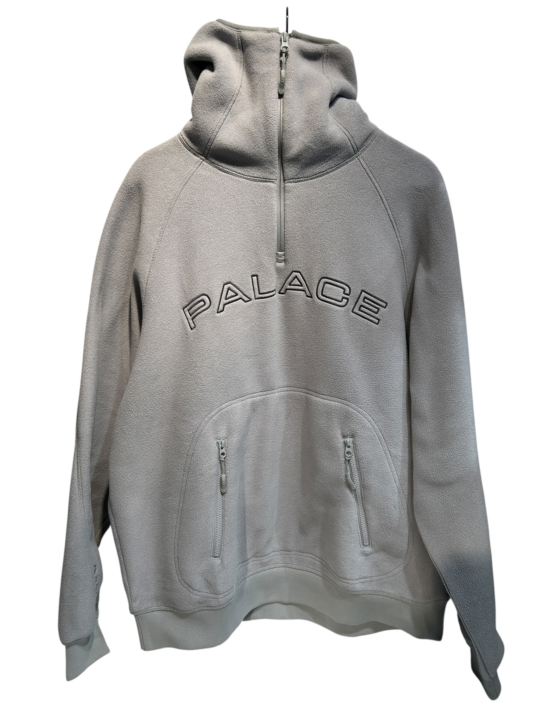 PALACE/Hoodie/XL/Cotton/GRY/polartec shadow hood view 1