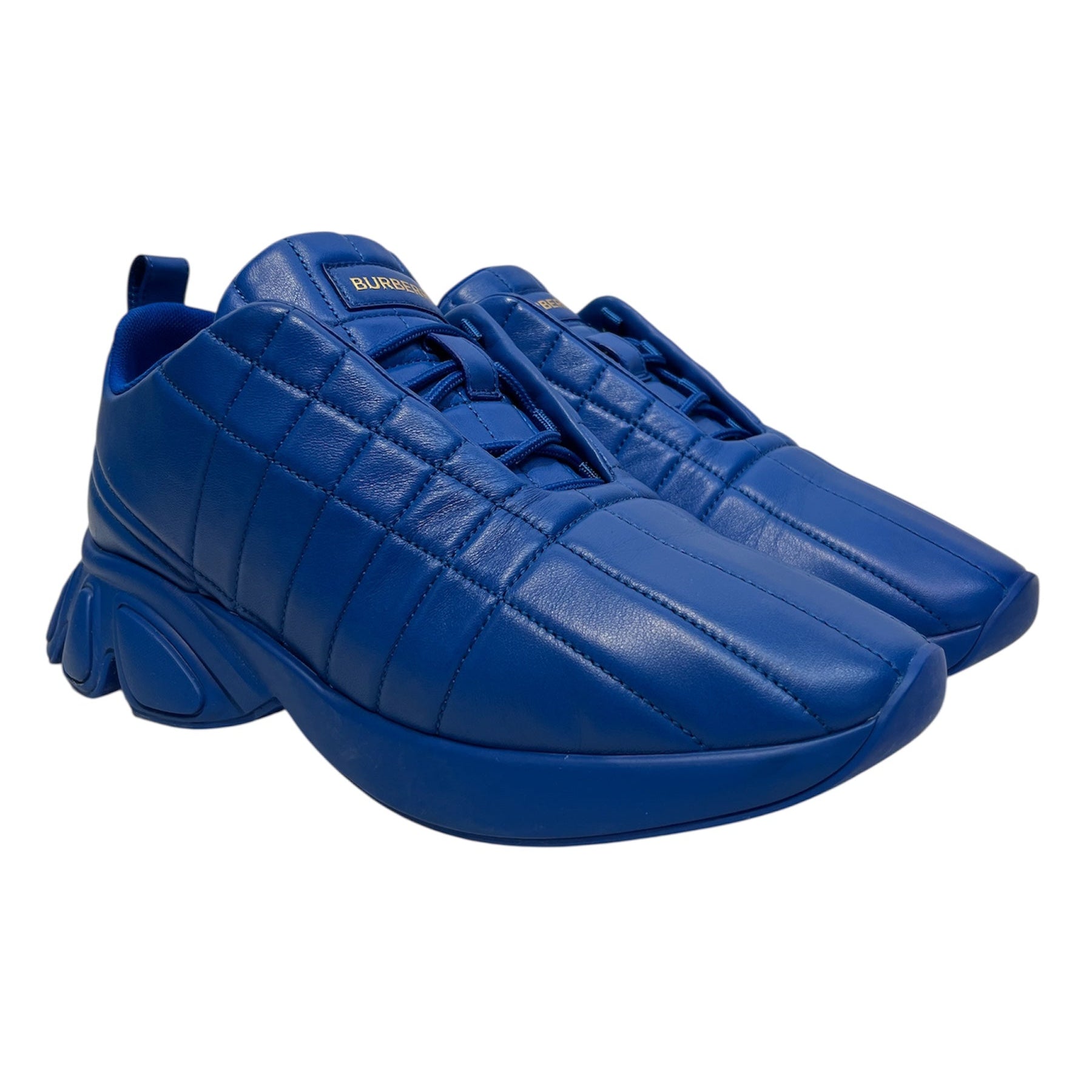 BURBERRY/Hi-Sneakers/EU 43/Leather/BLU/classic quilted leather view 1