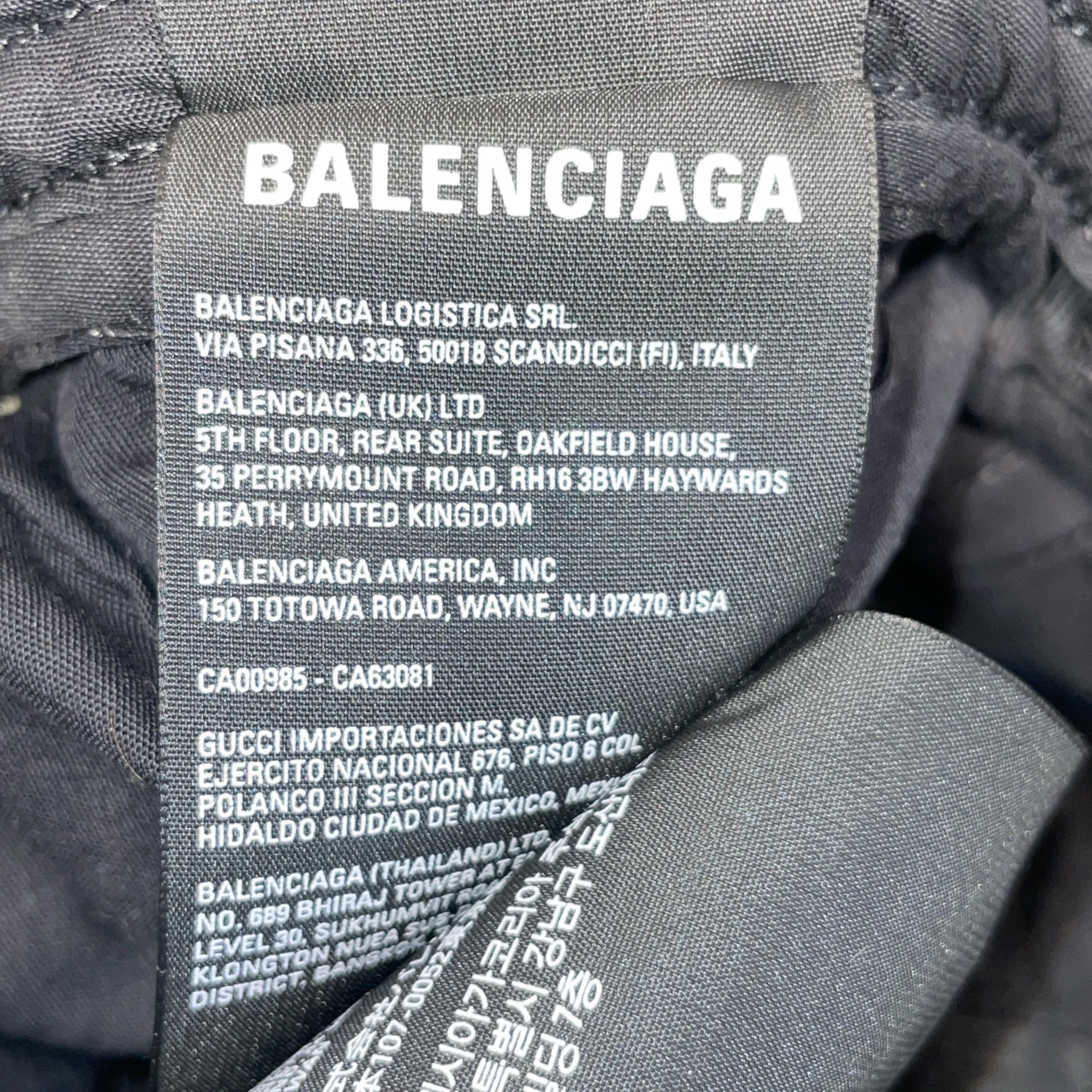BALENCIAGA/Cap/L/Cotton/BLK/59 CM view 3