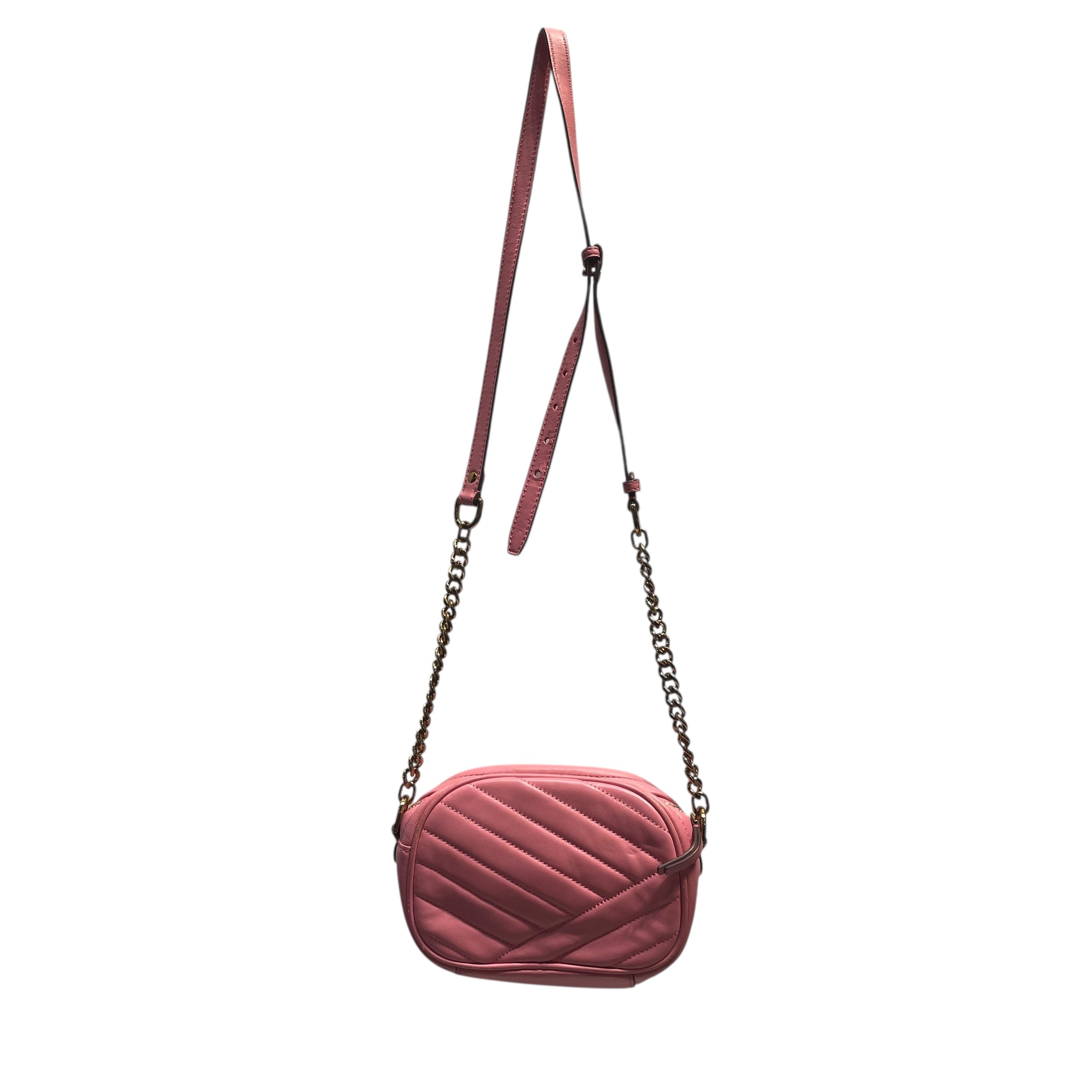 TORY BURCH/Cross Body Bag/Leather/PNK/GOLD CHAIN view 3