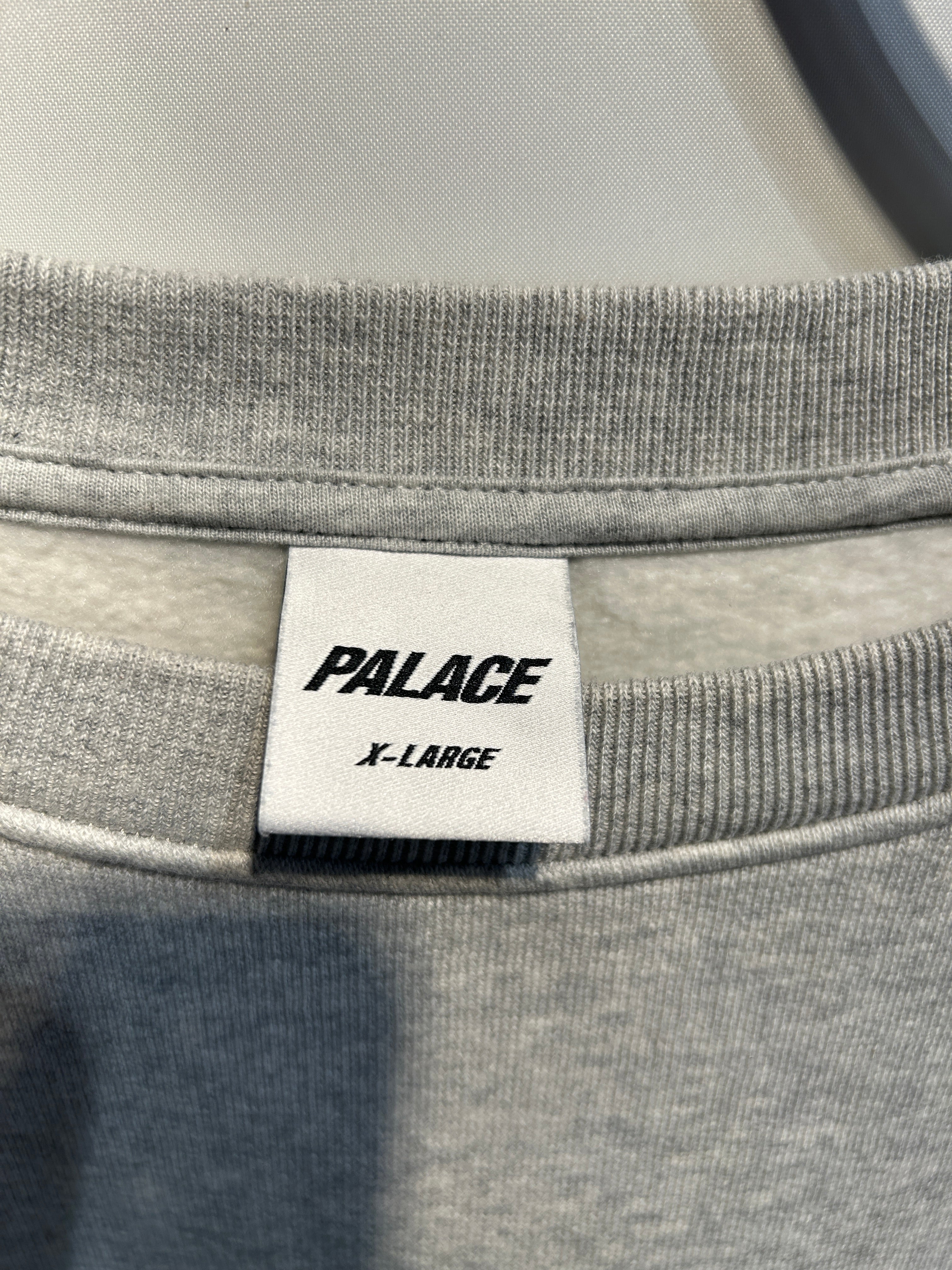 PALACE/Hoodie/XL/Cotton/GRY/unitas oversized crew view 3