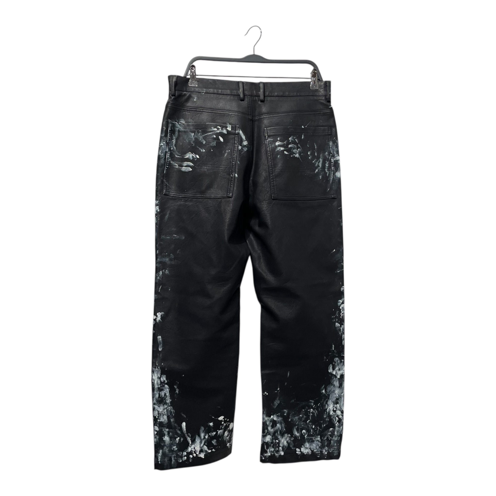entire studios/Straight Pants/M/Leather/BLK/All Over Print/ view 2