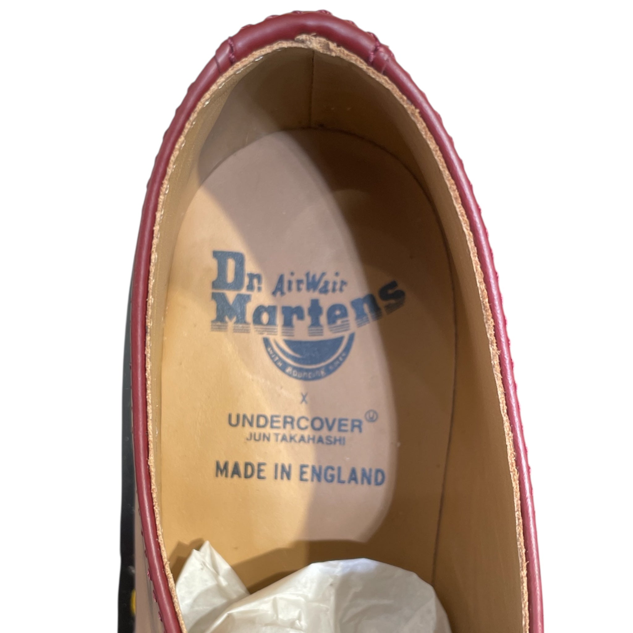 Dr.Martens/UNDERCOVER/Dress Shoes/US 10/Cotton/BRD/U-Tip/"the new warriors" lettering view 3