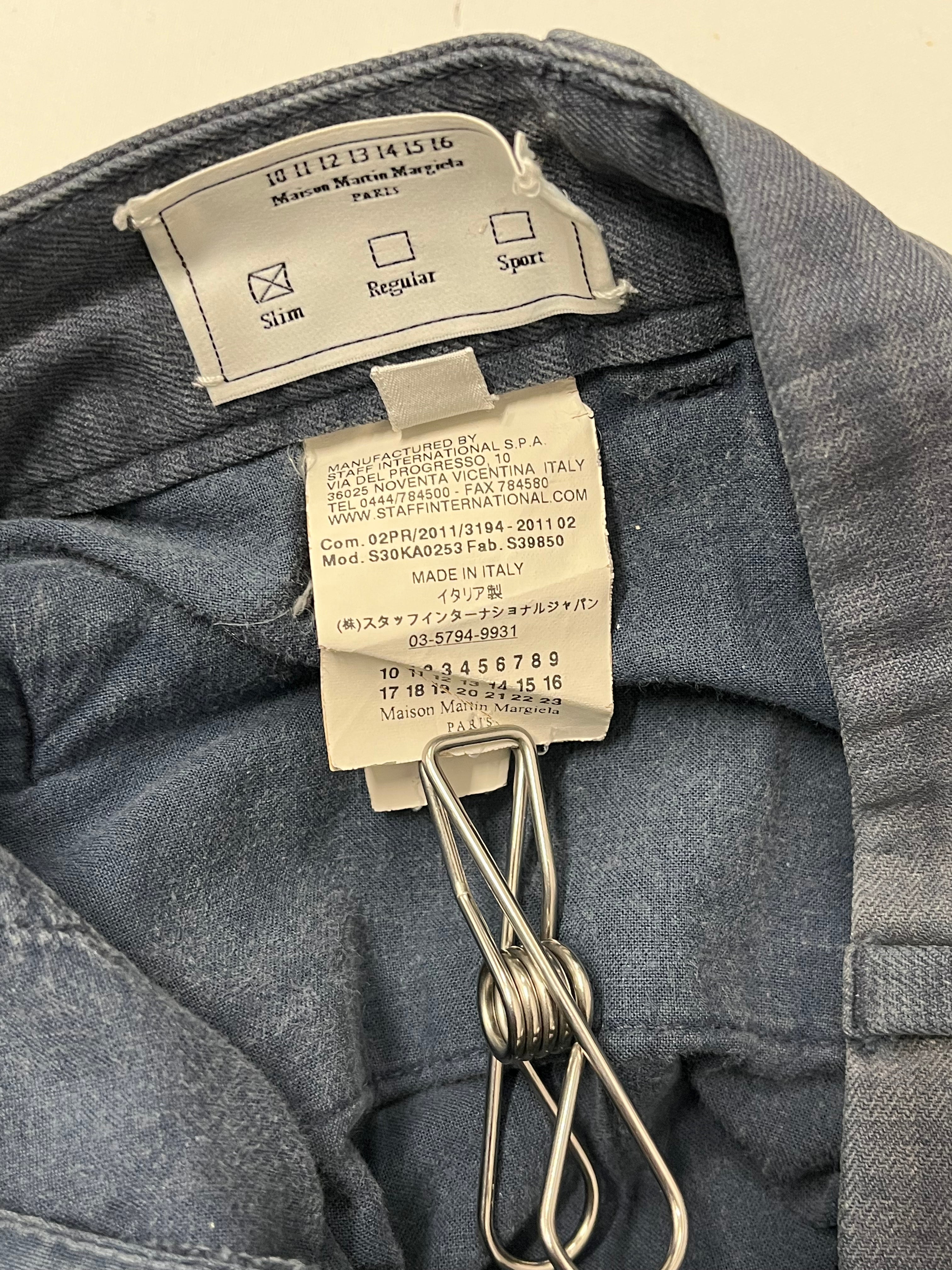 Martin Margiela/Cargo Pants/50/Cotton/BLU/CARGO WITH WELT FRONT POCKETS view 4