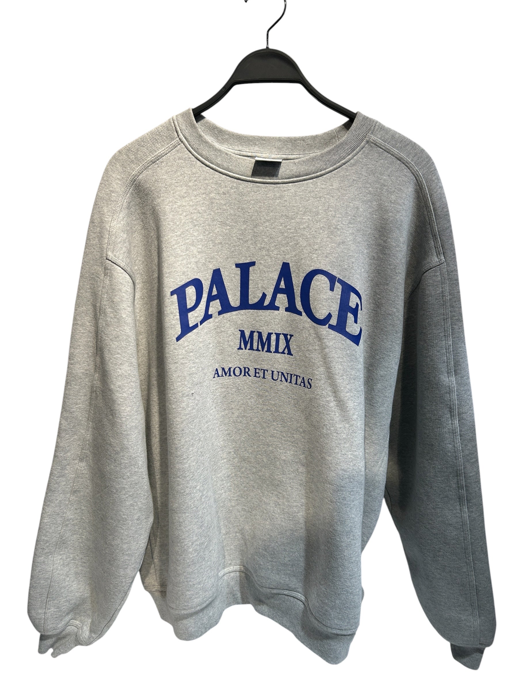 PALACE/Hoodie/XL/Cotton/GRY/unitas oversized crew view 1