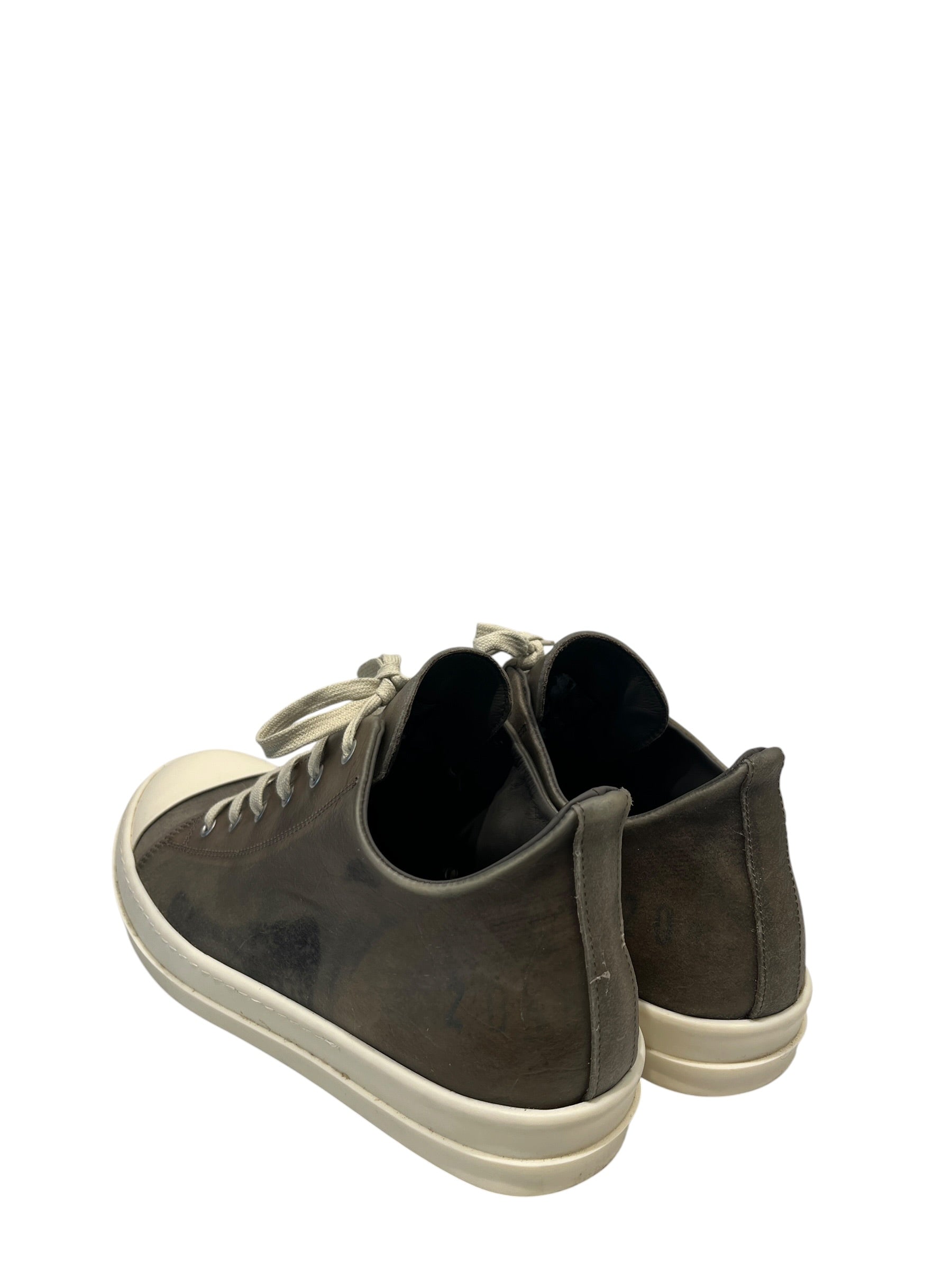 Rick Owens/Low-Sneakers/EU 43/Leather/GRY/TRANSLUCENTRUBBER view 2