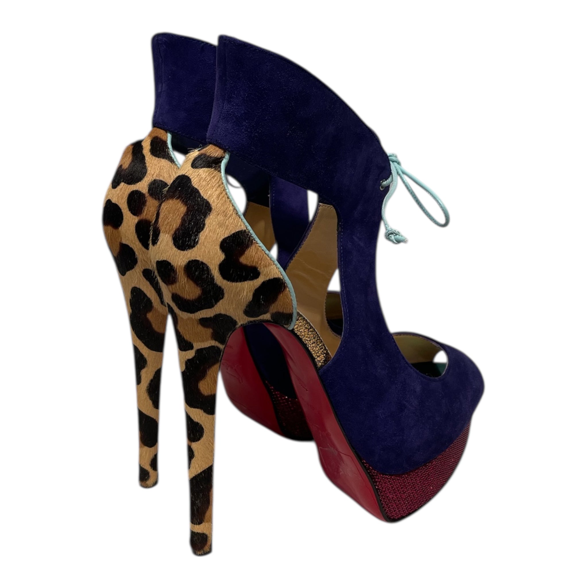 Christian Louboutin/Heels/EU 37.5/All Over Print/Nylon/MLT/ view 2