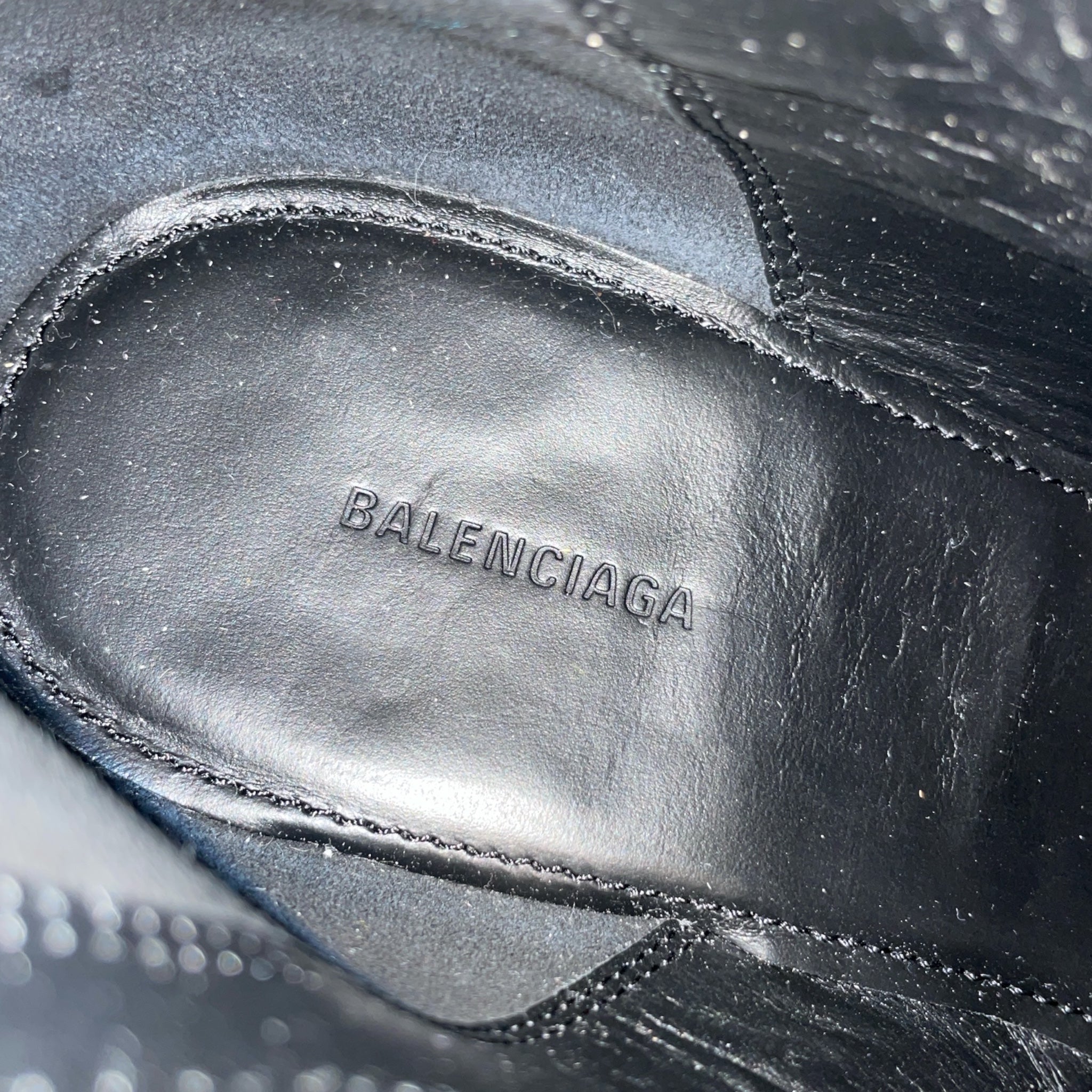BALENCIAGA/Boots/EU 39/Leather/SLV/Side Zip/Studded 694395 view 3