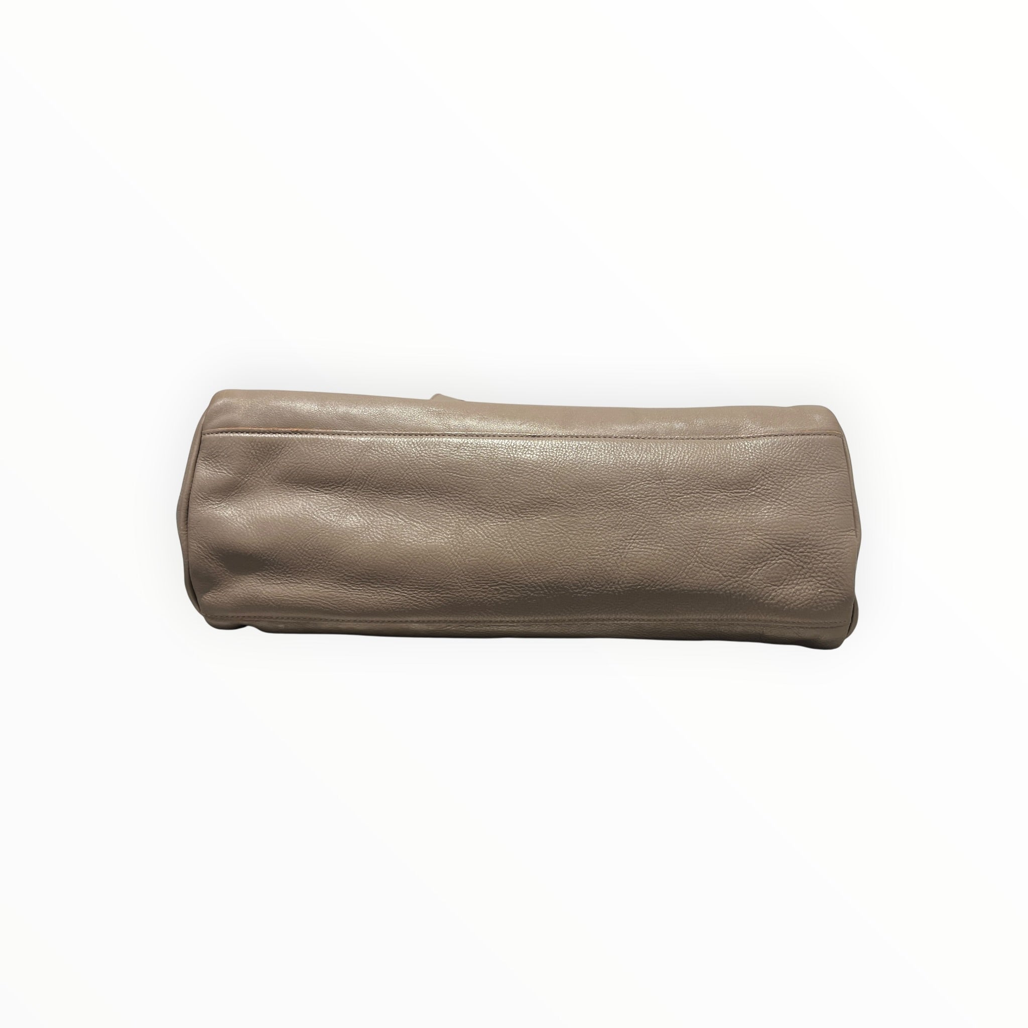 IL BISONTE/Tote Bag/Leather/BEG/ENGRAVED LOGO TOTE view 3