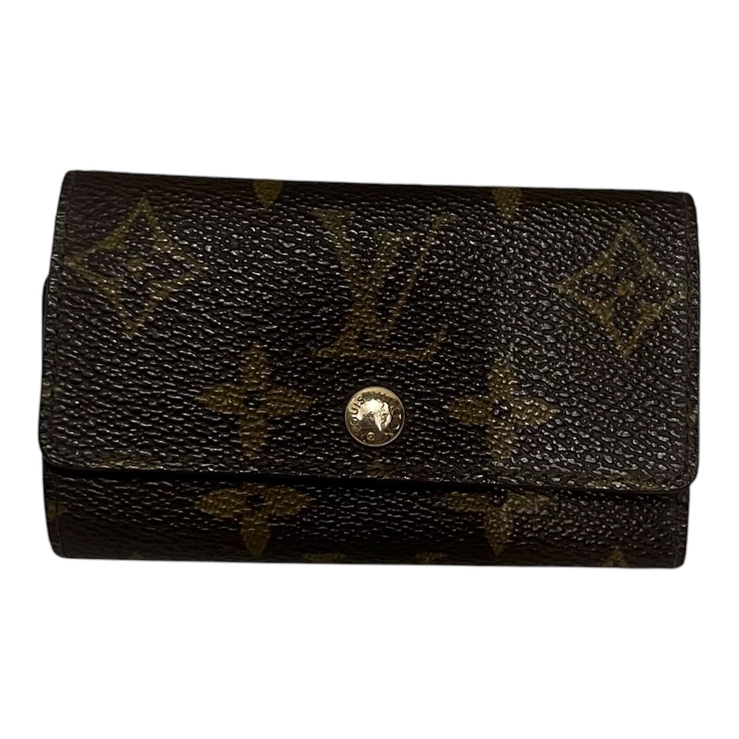 LOUIS VUITTON/Wallet/OS/Leather/BRW/monogram key holder view 1