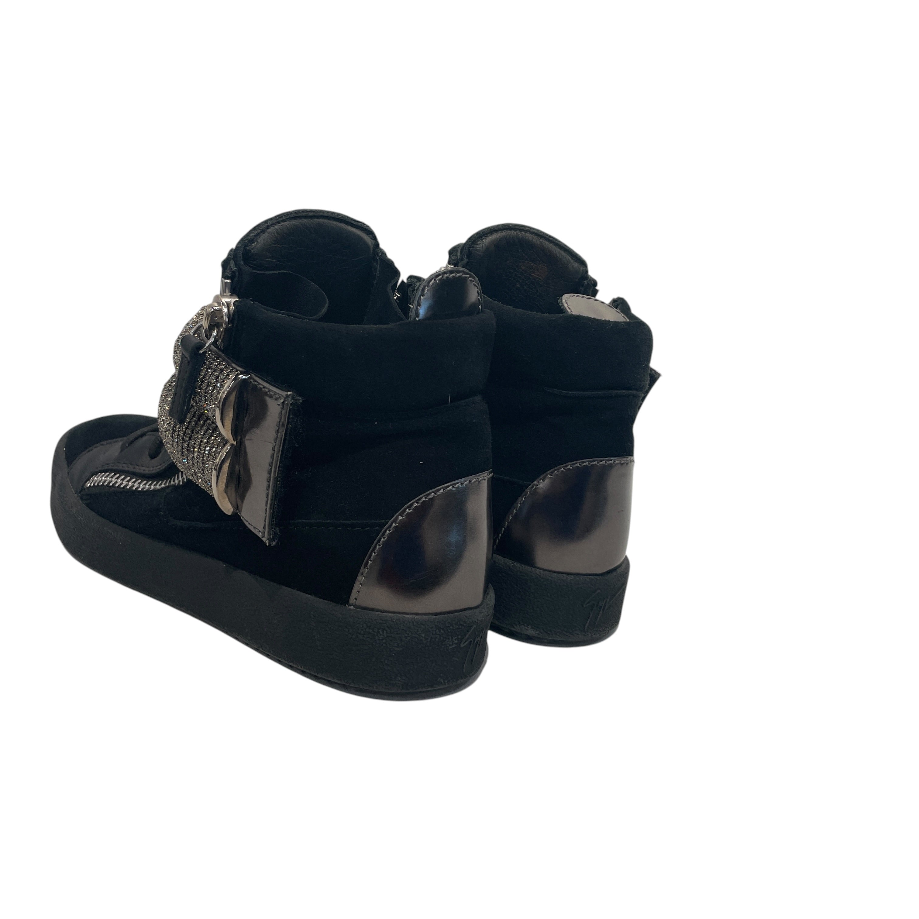 Giuseppe Zanotti/Shoes/EU 36/Suede/BLK/HIGH TOP RHINESTONE view 2