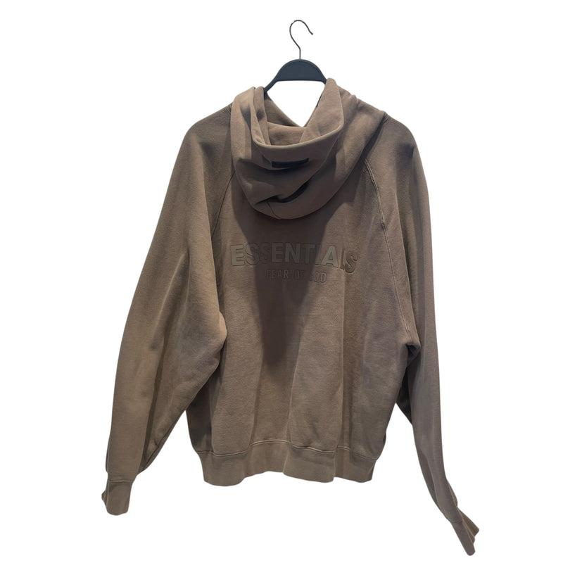 FOG ESSENTIALS/Hoodie/L/Cotton/KHK/Essentials Spellout Back Hit