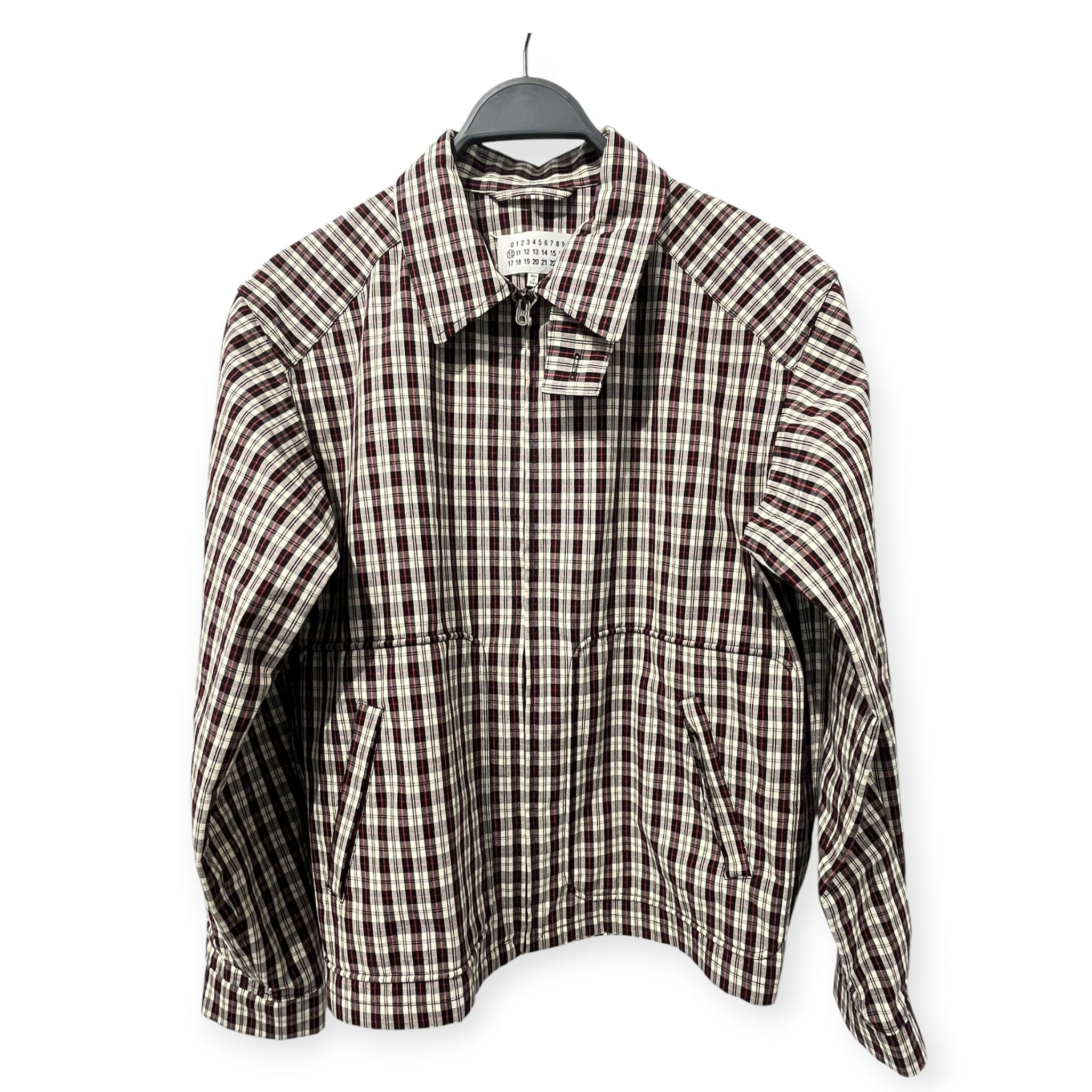Martin Margiela/Jacket/48/Cotton/RED/Plaid/HARRINGTON ZIP UP view 2