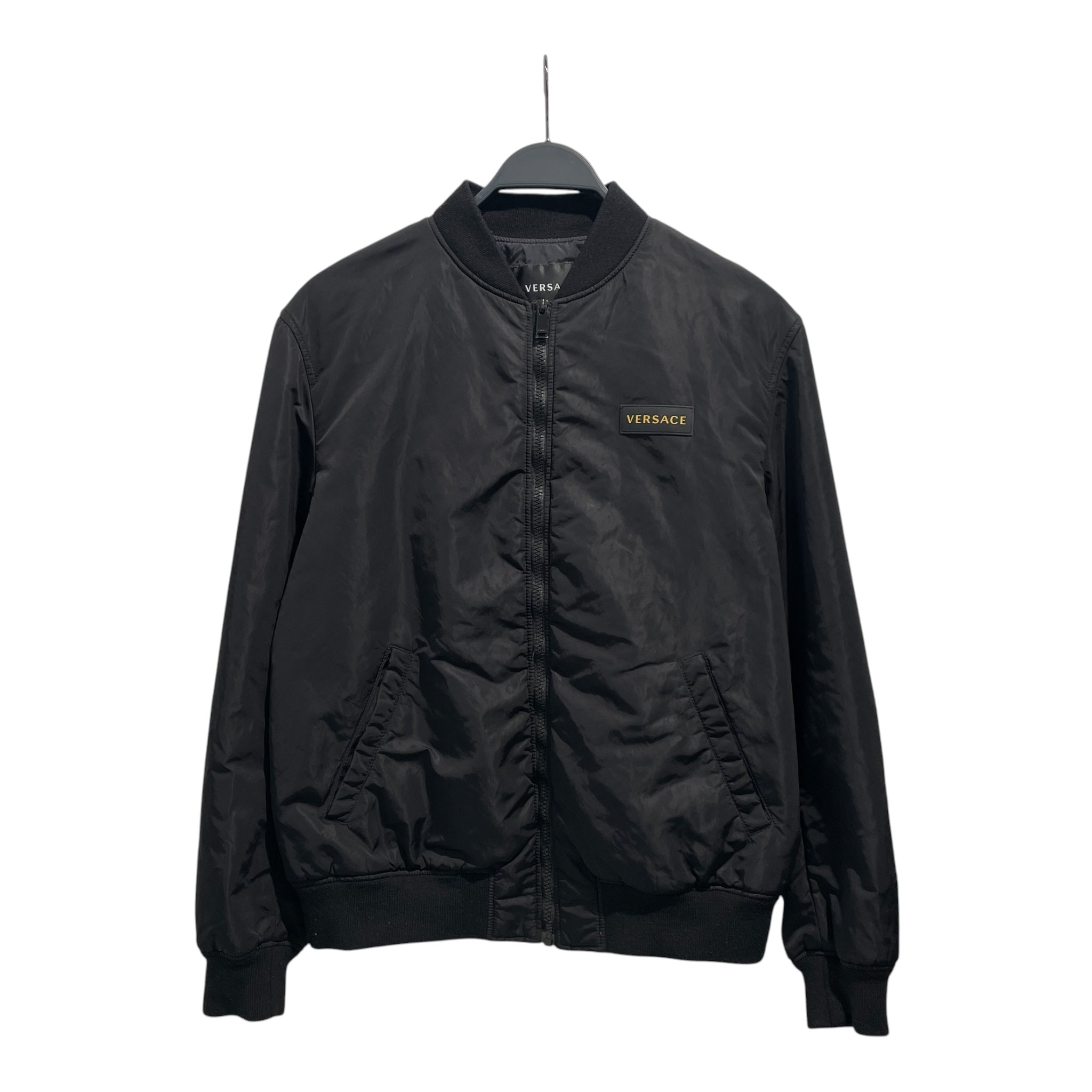 VERSACE/Jacket/L/Nylon/BLK/medusa bomber view 1